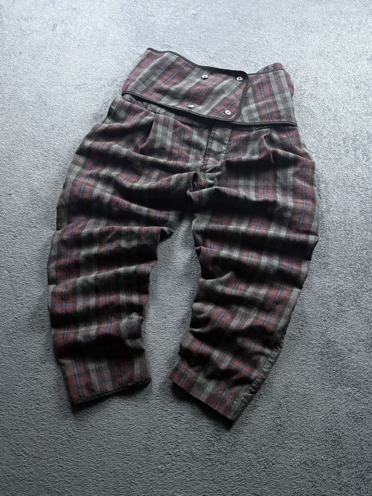 Henrik Vibskov 00s Vintage Henrik Vibskov Retro Plaid Trousers Pants Y2K Size US 35 - 1 Thumbnail