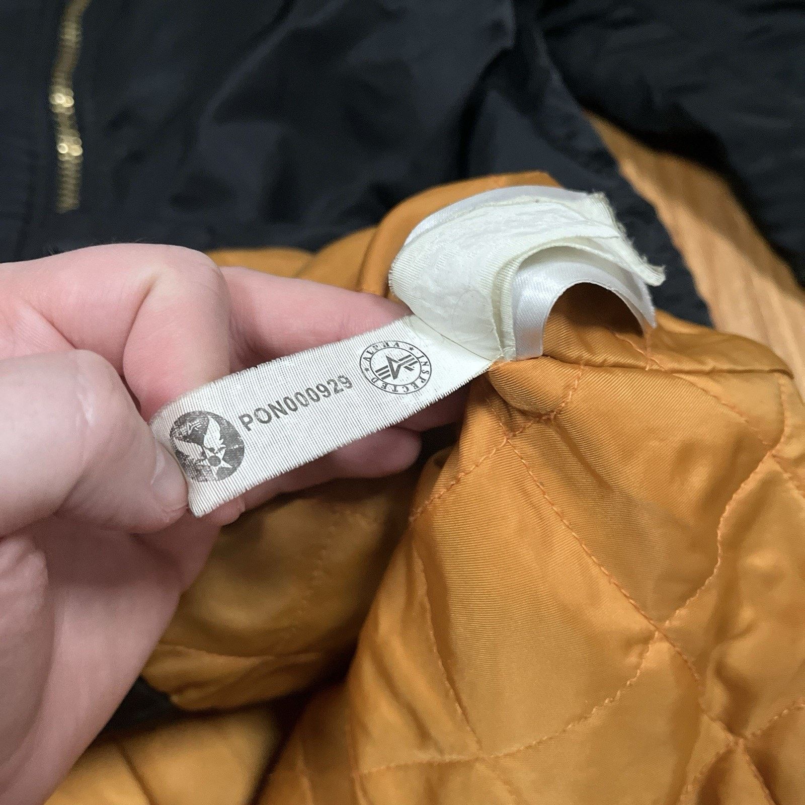 Alpha Industries Alpha Industries Long Black Bomber Flight Jacket Size Large Size US L / EU 52-54 / 3 - 8 Thumbnail