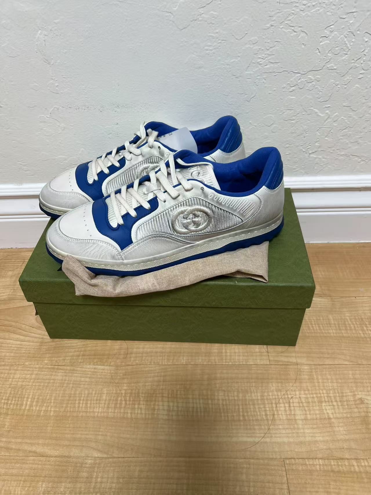Gucci Gucci MAC80 Sneaker 'Off White Blue' 749896-AAB79-9149 Size US 11.5 / EU 44-45 - 2 Thumbnail