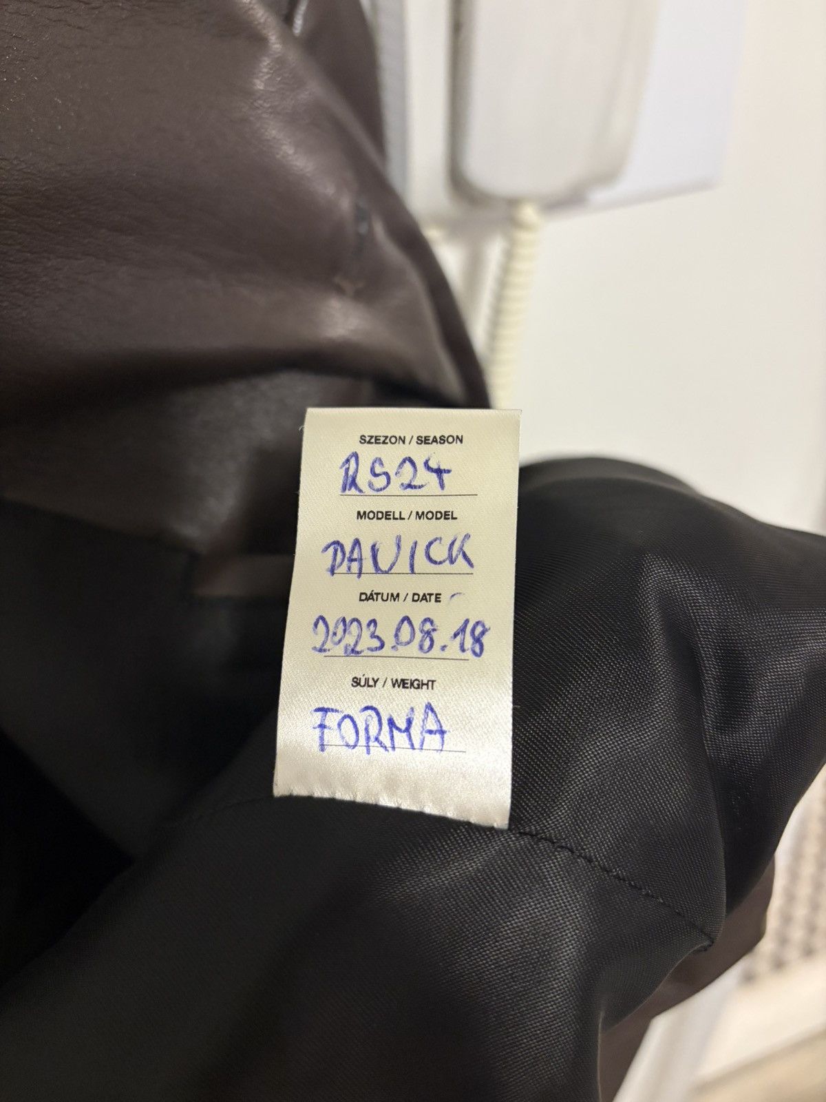 Nanushka SAMPLE Nanushka Danick Regenerated Leather Jacket in Coffee Size US M / EU 48-50 / 2 - 3 Thumbnail