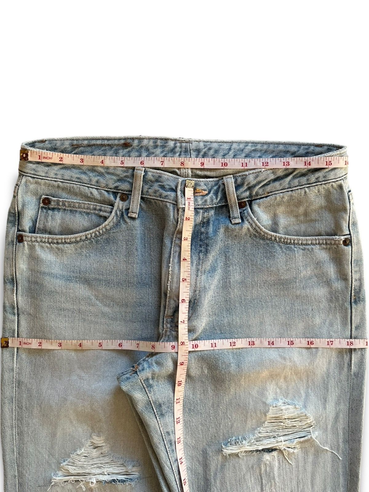 Edwin Vintage Japan Edwin 503 Distressed Patched Baggy Style Jeans Size US 32 / EU 48 - 11 Thumbnail