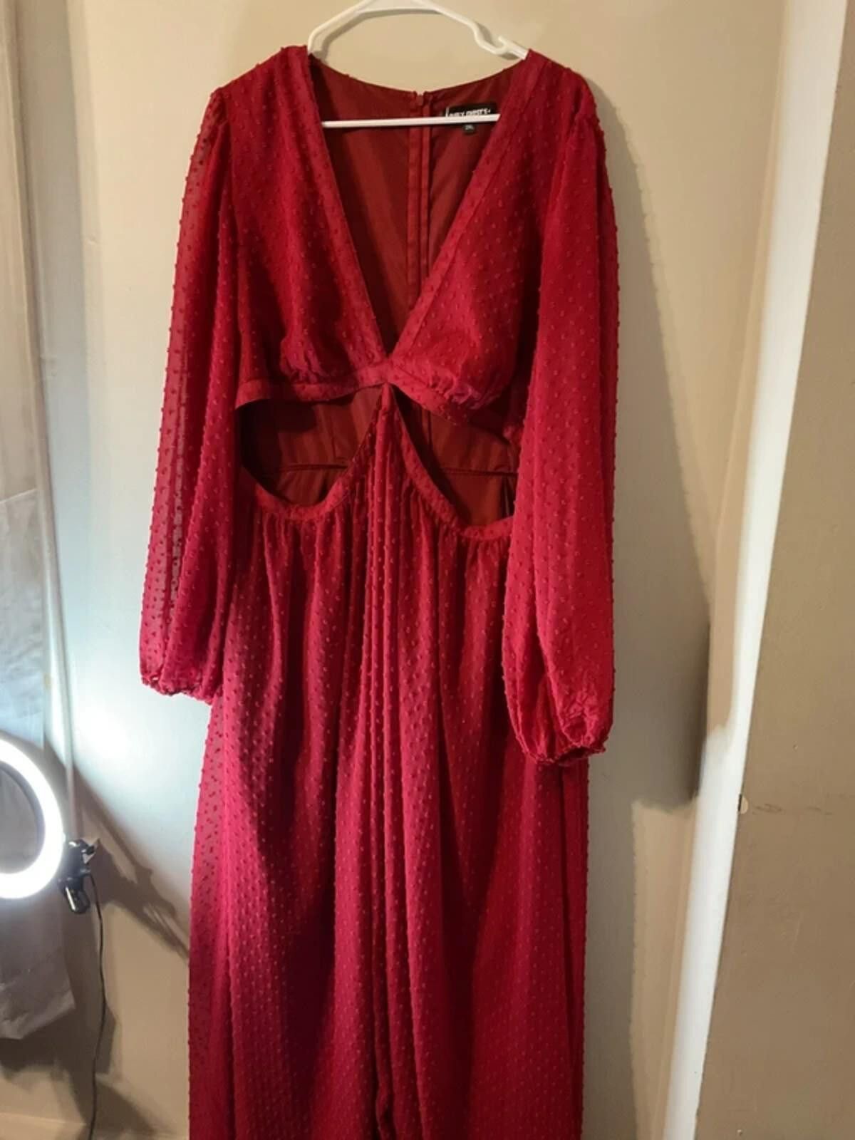 Other Red Swiss dot Lively Ghost gothic dress Size XL / US 12-14 / IT 48-50 - 1 Thumbnail
