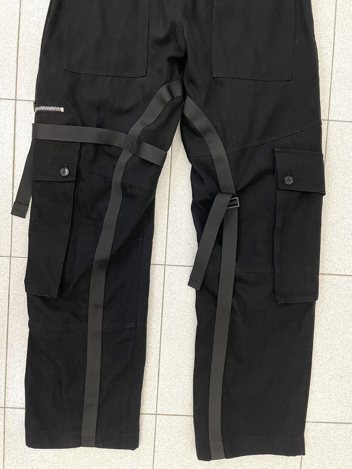 2003 Dolce & Gabbana Bondage cargo pants archive parachute