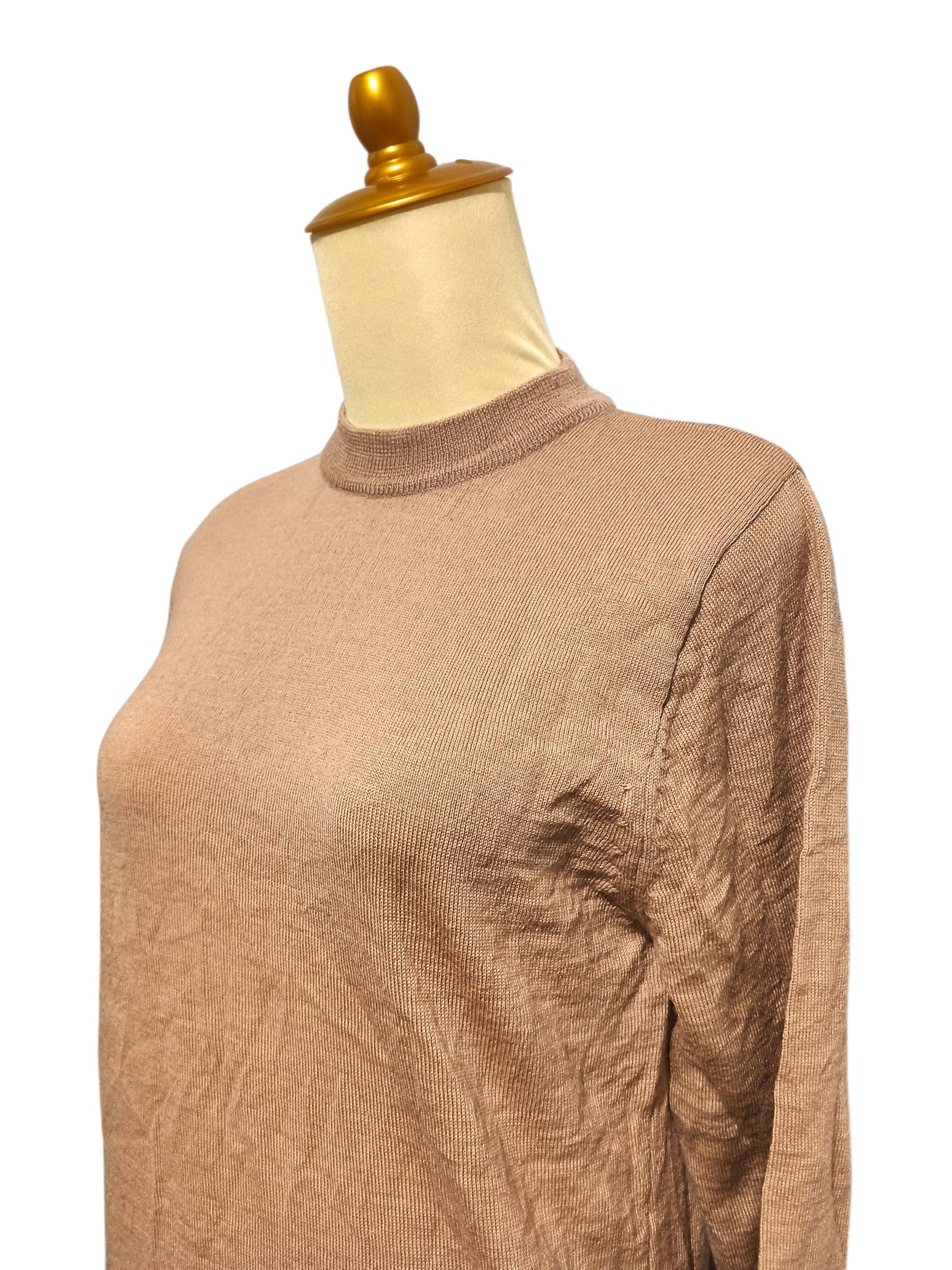 Hussein Chalayan Chalayan Minimalist Fine Knit Mock Neck Sweater Size M / US 6-8 / IT 42-44 - 3 Thumbnail