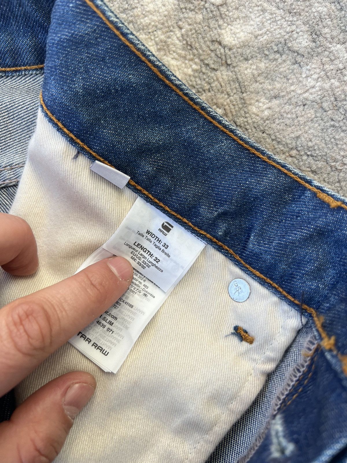 G-Star G-Star Raw Slim Denim Pants Size US 33 - 6 Thumbnail