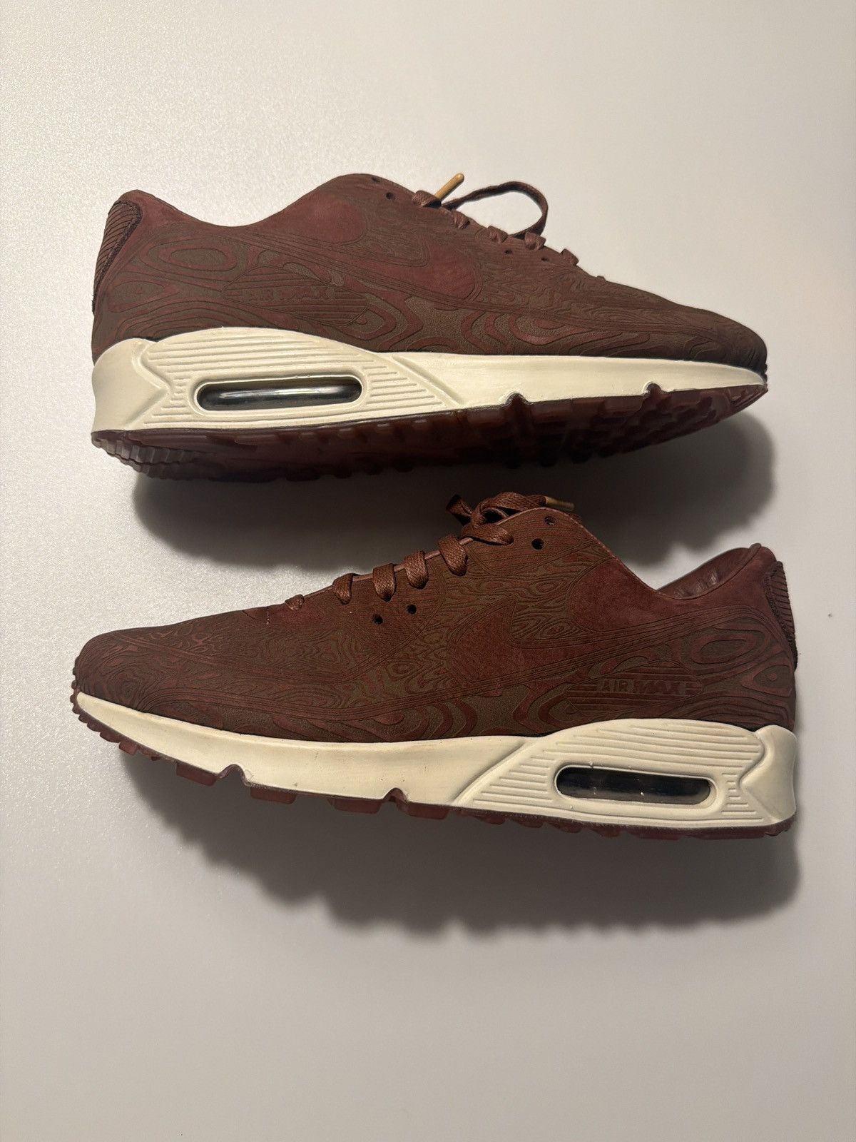 Nike Nike Air Max 90 – Brown Patterned / Textured Upper – Size 11 Size US 11 / EU 44 - 2 Thumbnail