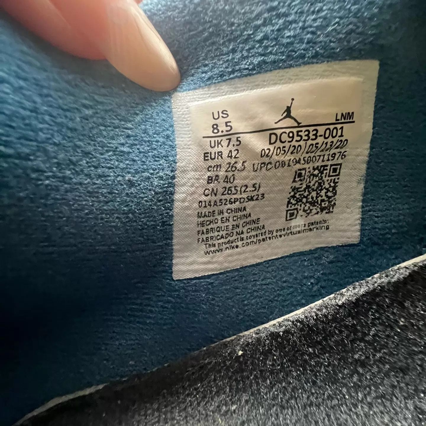 Nike AJ4 Union Black Blue 42 Box New Size US 9 / EU 42 - 8 Thumbnail