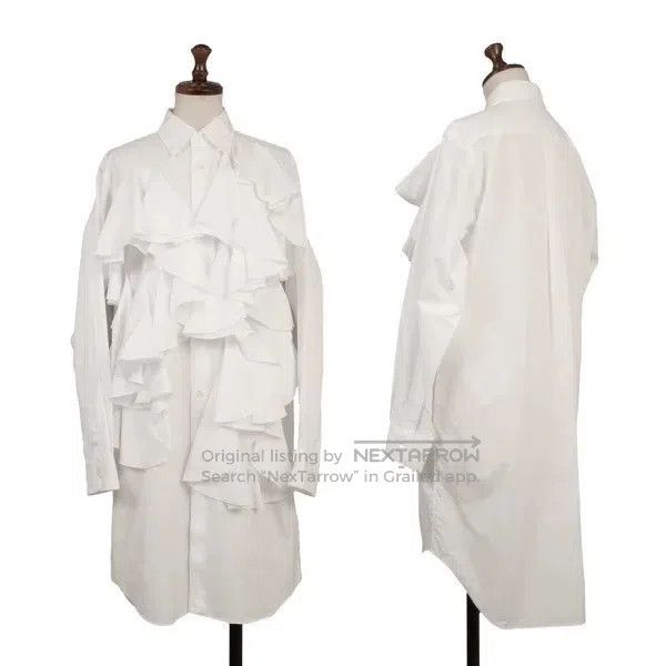 Comme des Garcons Comme Des Garcons White Retro Lace Long Shirt Size XS / US 0-2 / IT 36-38 - 1 Thumbnail