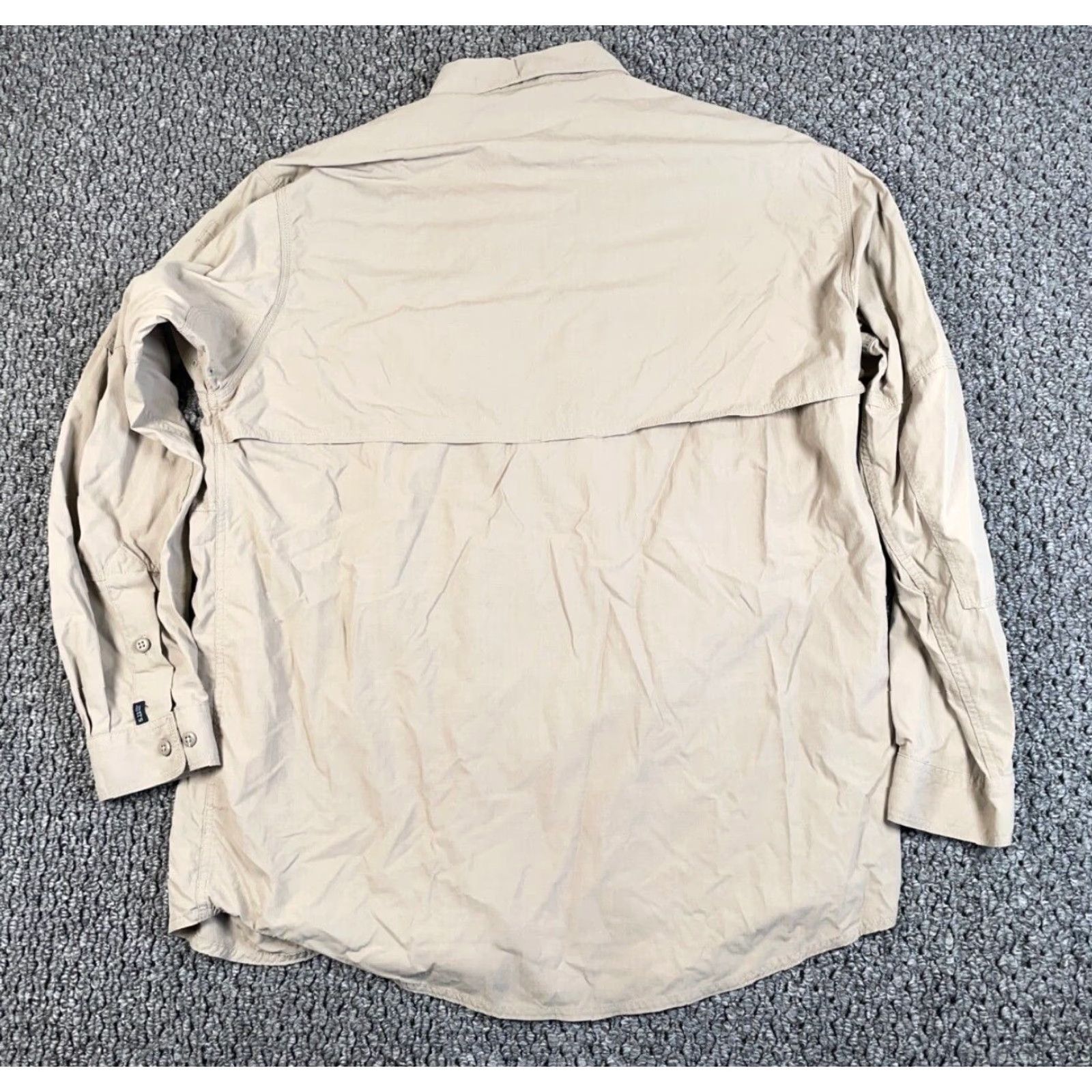 Vintage 5.11 Tactical Utility Shirt Adult XL Beige Long Sleeve Lightweight Nylon 72158 Mens Size US XL / EU 56 / 4 - 2 Thumbnail