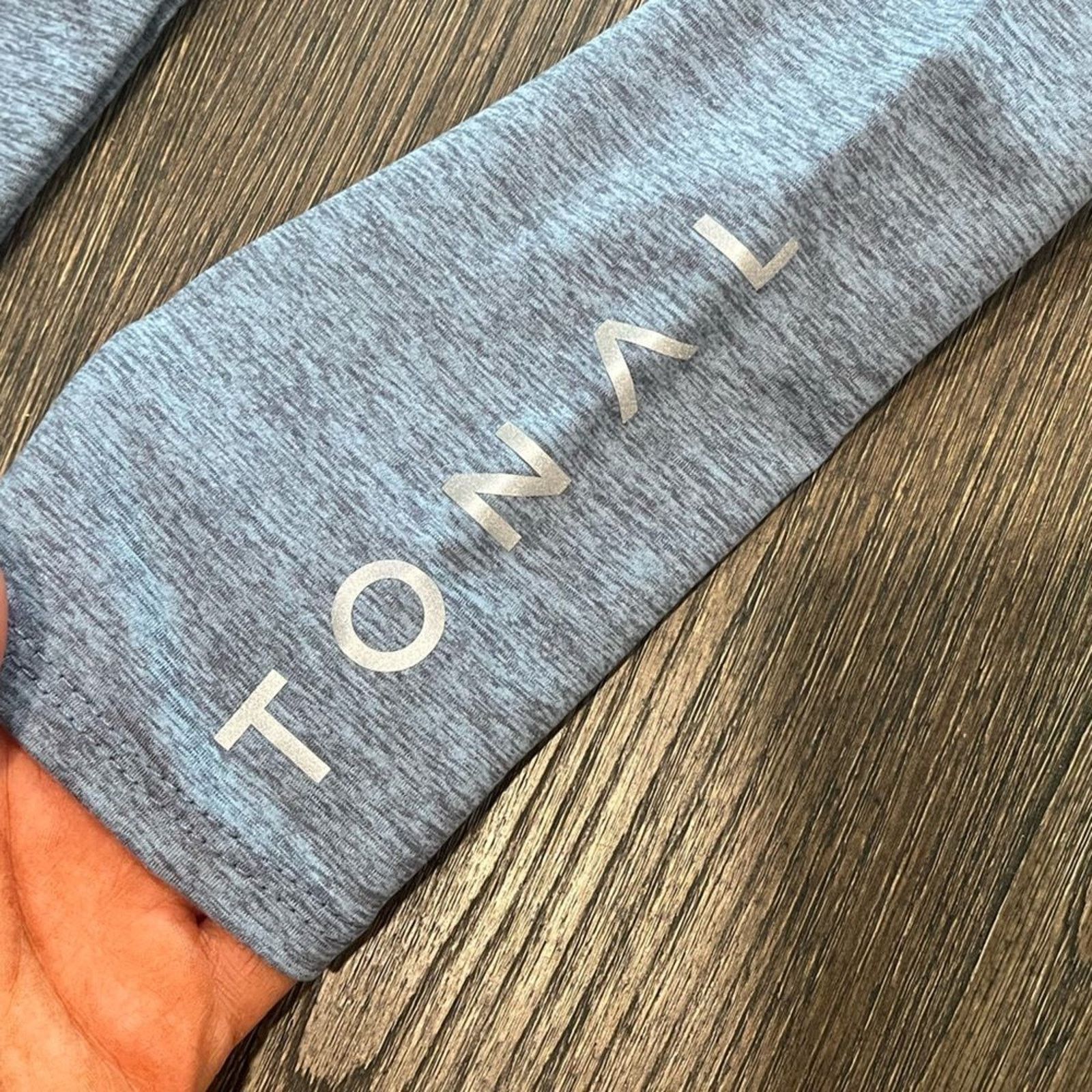 Vintage NWT Tonal Onzie Luxe Leggings Heathered Blue Size XS Size 24" / US 00 / IT 34 - 4 Thumbnail
