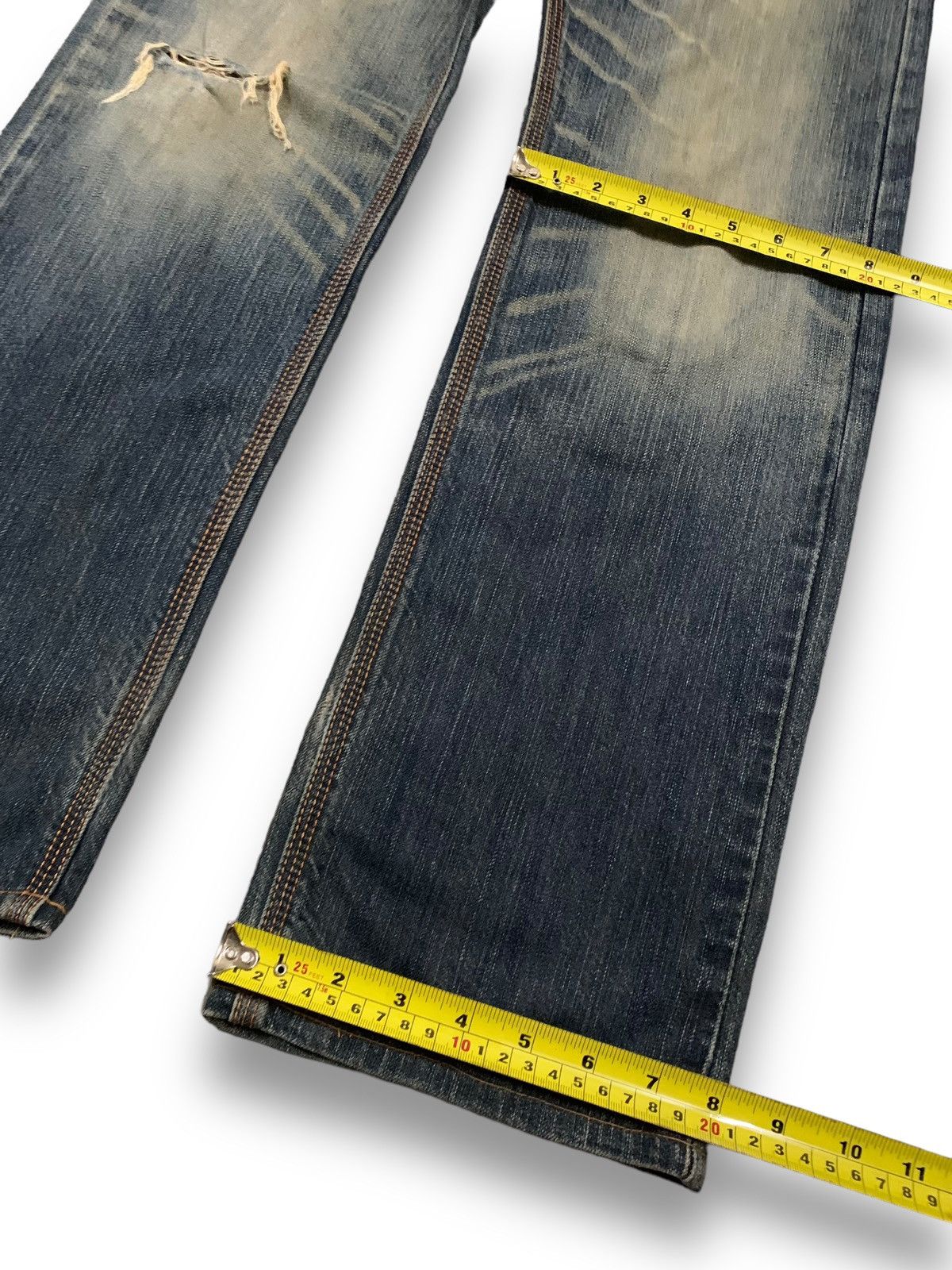 Edwin Vintage Edwin XV Mud Wash Distressed Grunge Jeans Size US 31 - 17 Thumbnail