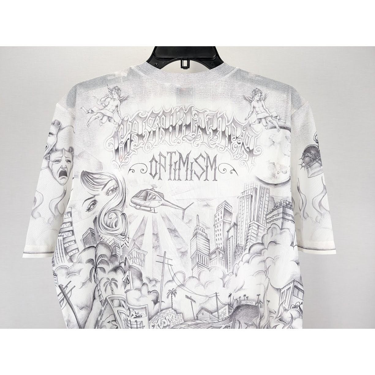 Casablanca o1rshd1 DUP / Printed Crewneck Short Sleeve Mesh Top Tattoo Size US M / EU 48-50 / 2 - 11 Thumbnail