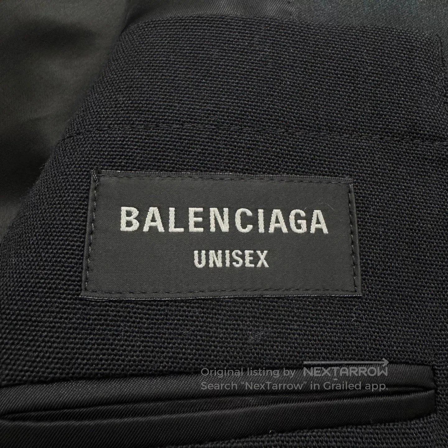 Balenciaga balenciaga nylon wool blend suit jacket. Size US XXS / EU 40 - 3 Thumbnail