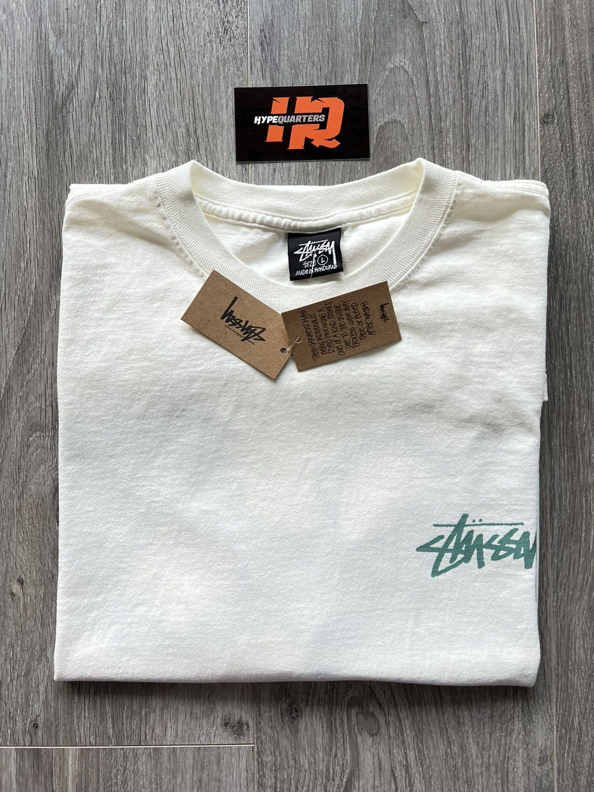 Stussy Stussy Shells Pigment Dyed Tee “Natural” | Grailed