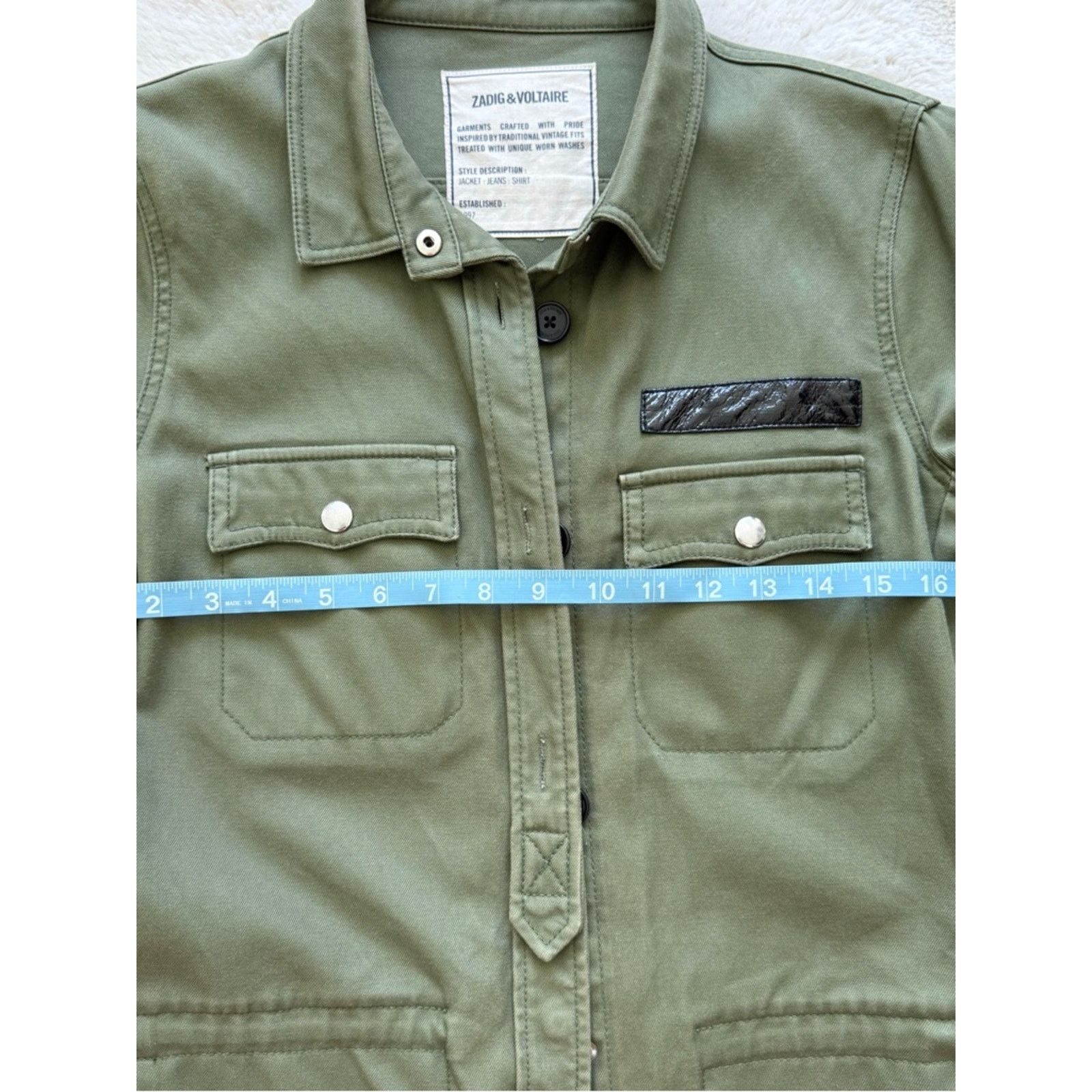 Zadig & Voltaire Zadig and Voltaire military style parka/jacket size S Size S / US 4 / IT 40 - 9 Thumbnail
