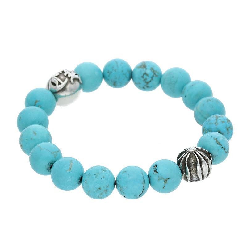 Chrome Hearts Chrome Hearts Large Beaded Turquoise Bracelet Size ONE SIZE - 5 Thumbnail