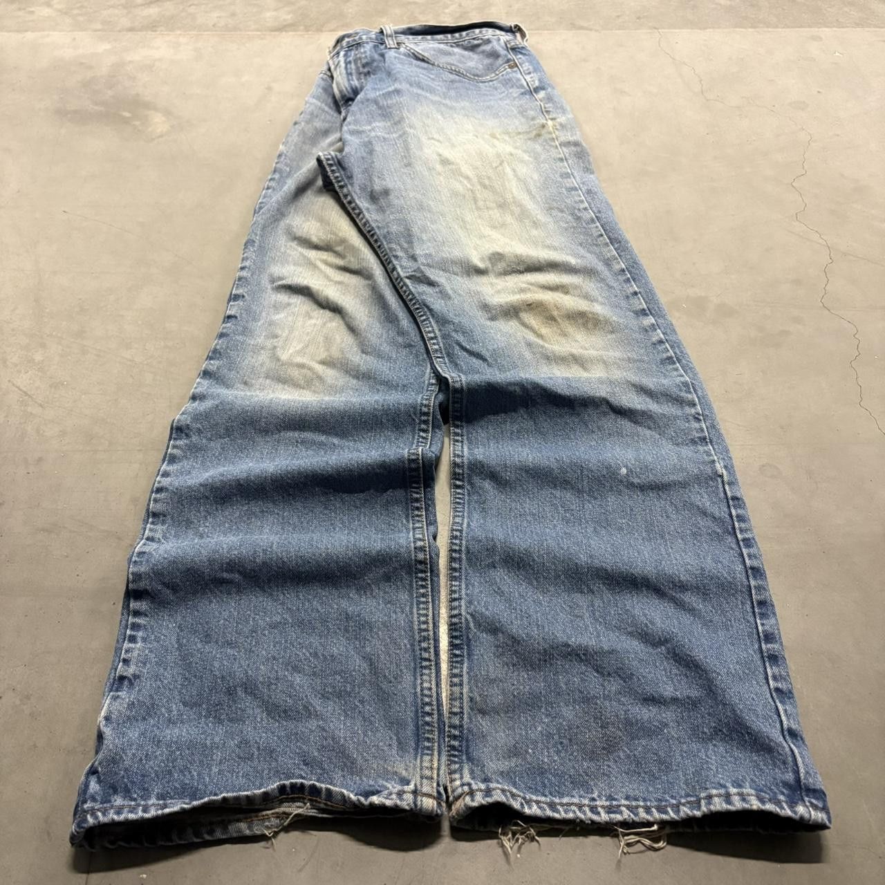 Old Navy Crazy Vintage Y2K/2000s Baggy Old Navy Skater Streetwear Medium Wash Denim Jeans! Size US 34 / EU 50 - 3 Thumbnail