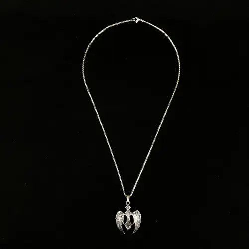 Jewelry Hayase x Etou Wings Cross Necklace Crystal Chain Punk Gothic Size ONE SIZE - 3 Thumbnail