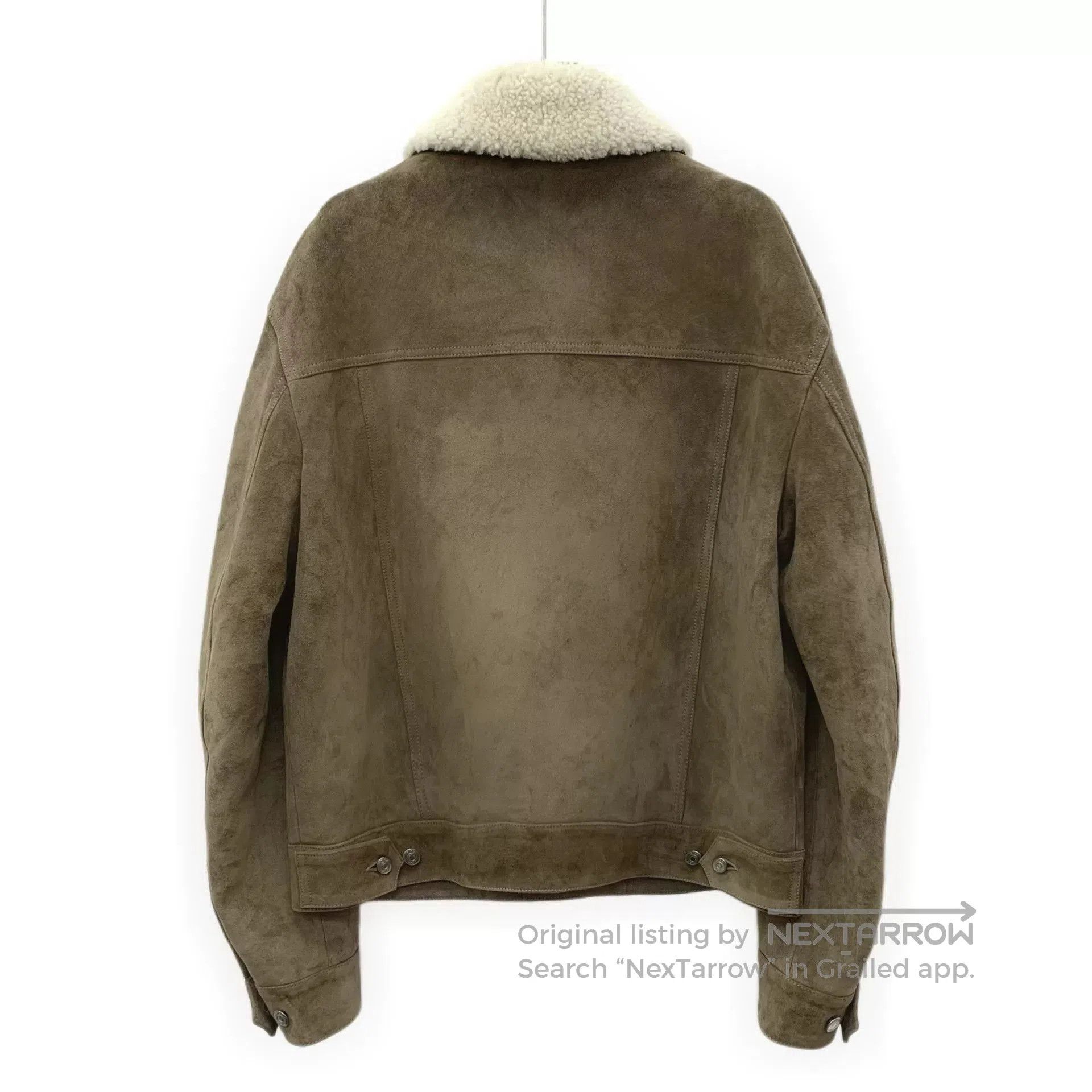 Dior dior khaki leather collar jacket. Size US L / EU 52-54 / 3 - 2 Thumbnail