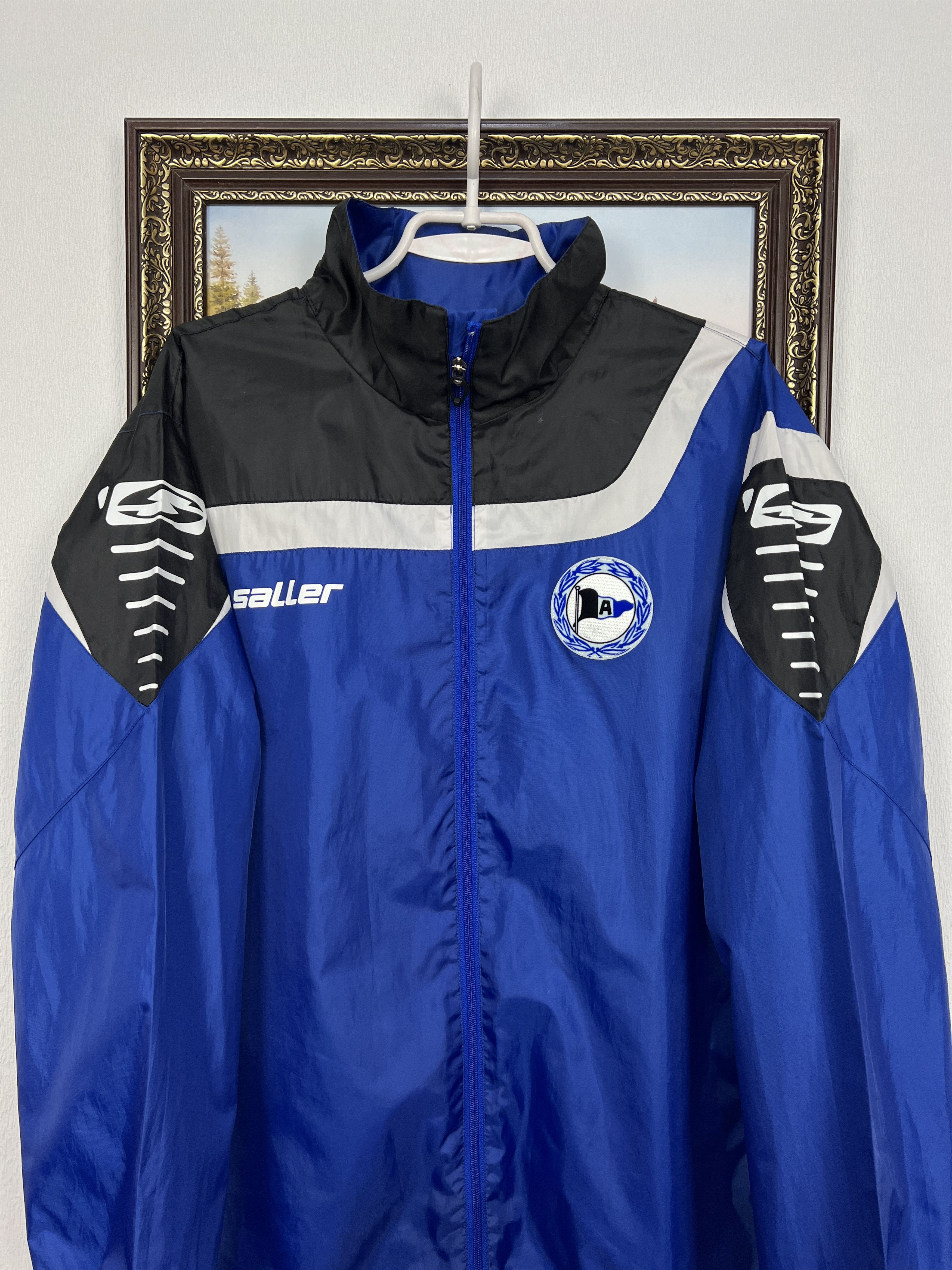 Vintage Vintage Saller Arminia Bielefeld Football Jacket Soccer Size US M / EU 48-50 / 2 - 2 Thumbnail