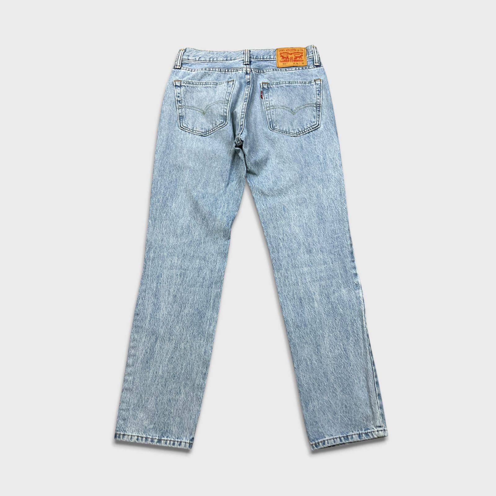 Levi's × Vintage Levi's 511 Jeans 31x30 Slim Fit Mid Rise Faded Denim Pants Size US 31 - 5 Thumbnail