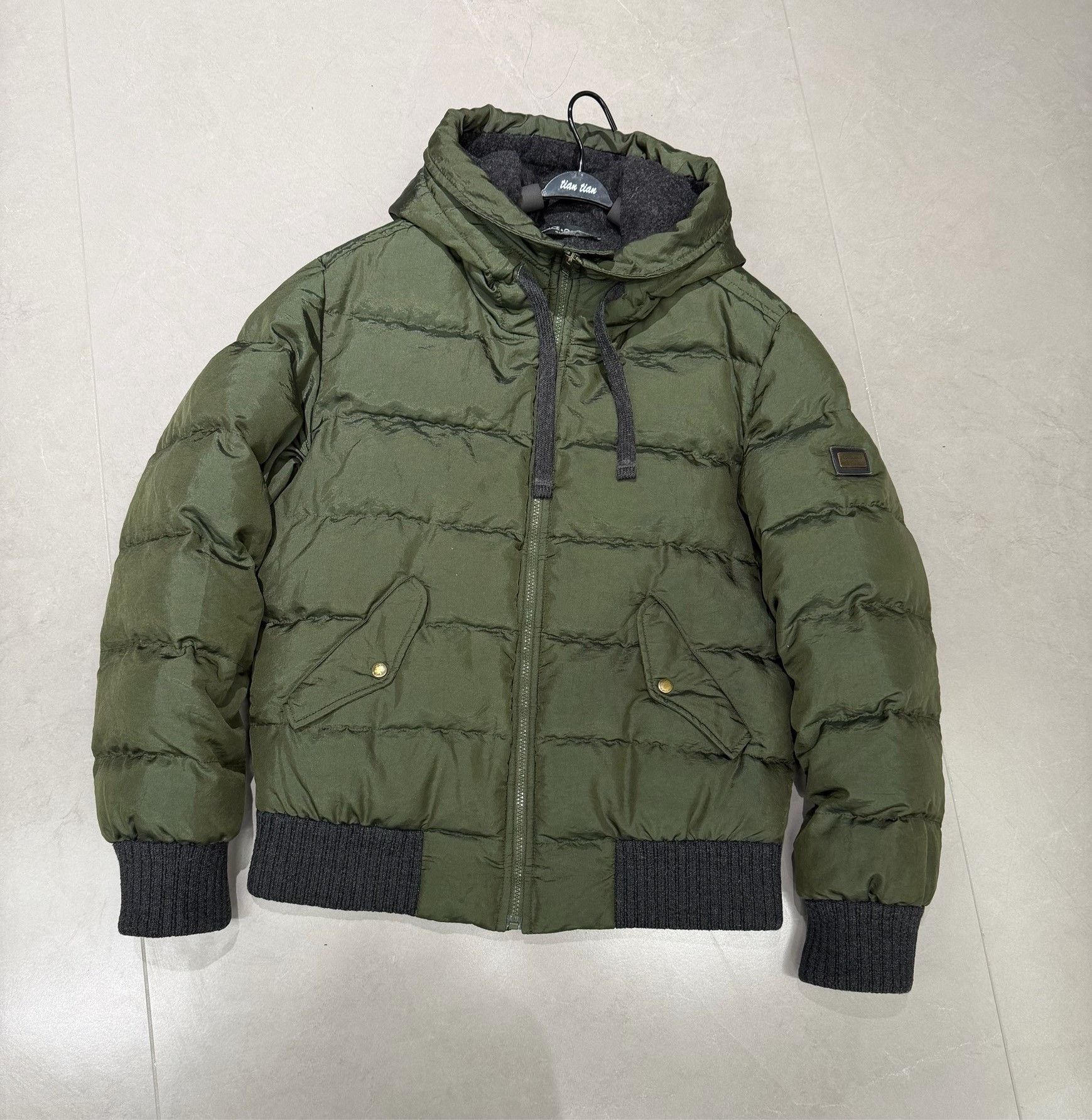 Dolce & Gabbana Dolce & Gabbana Men's Army Green Down Jacket Size US M / EU 48-50 / 2 - 1 Thumbnail