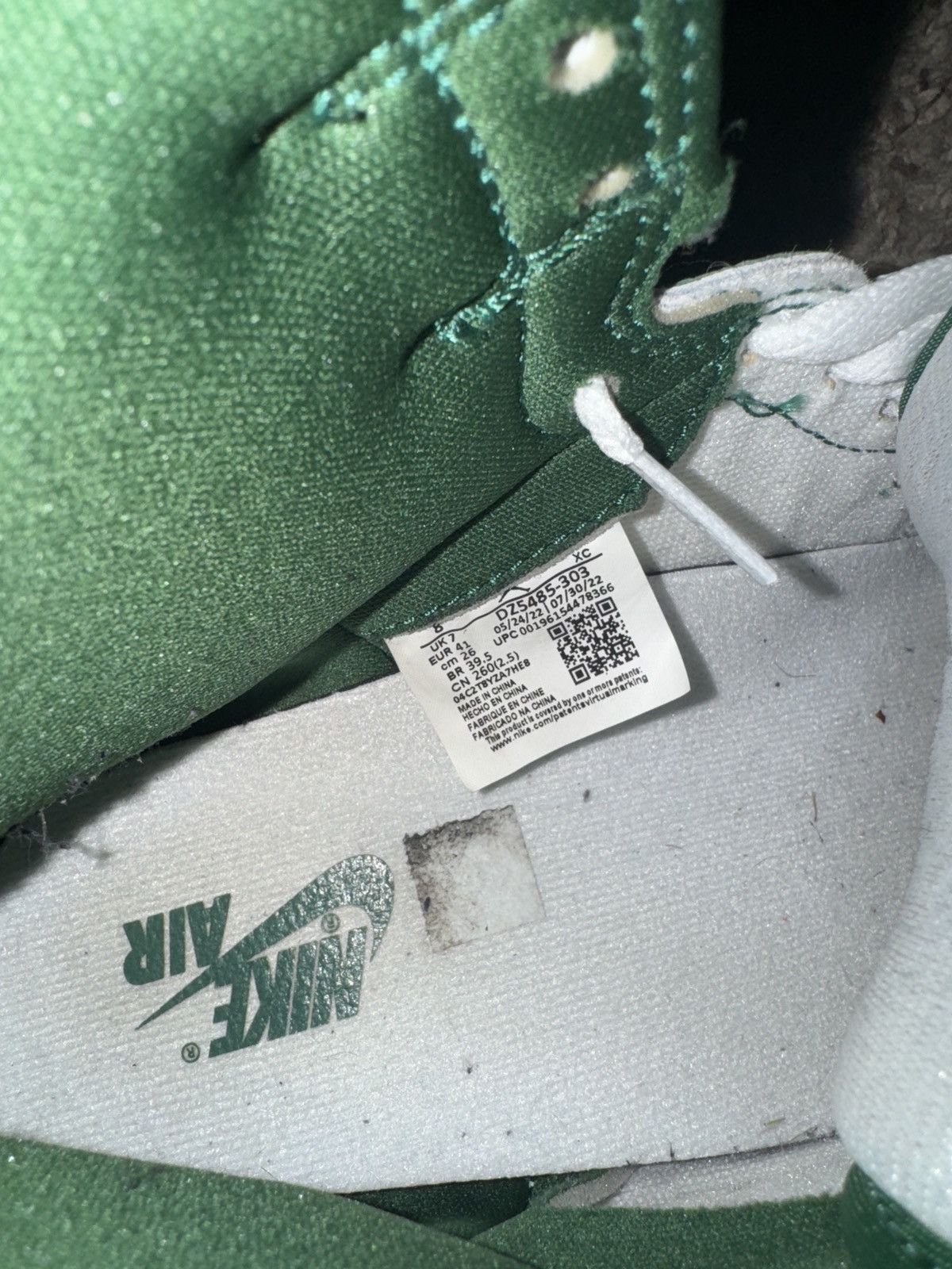 Jordan Brand Jordan 1 High Gorge Green Size US 8 / EU 41 - 5 Thumbnail
