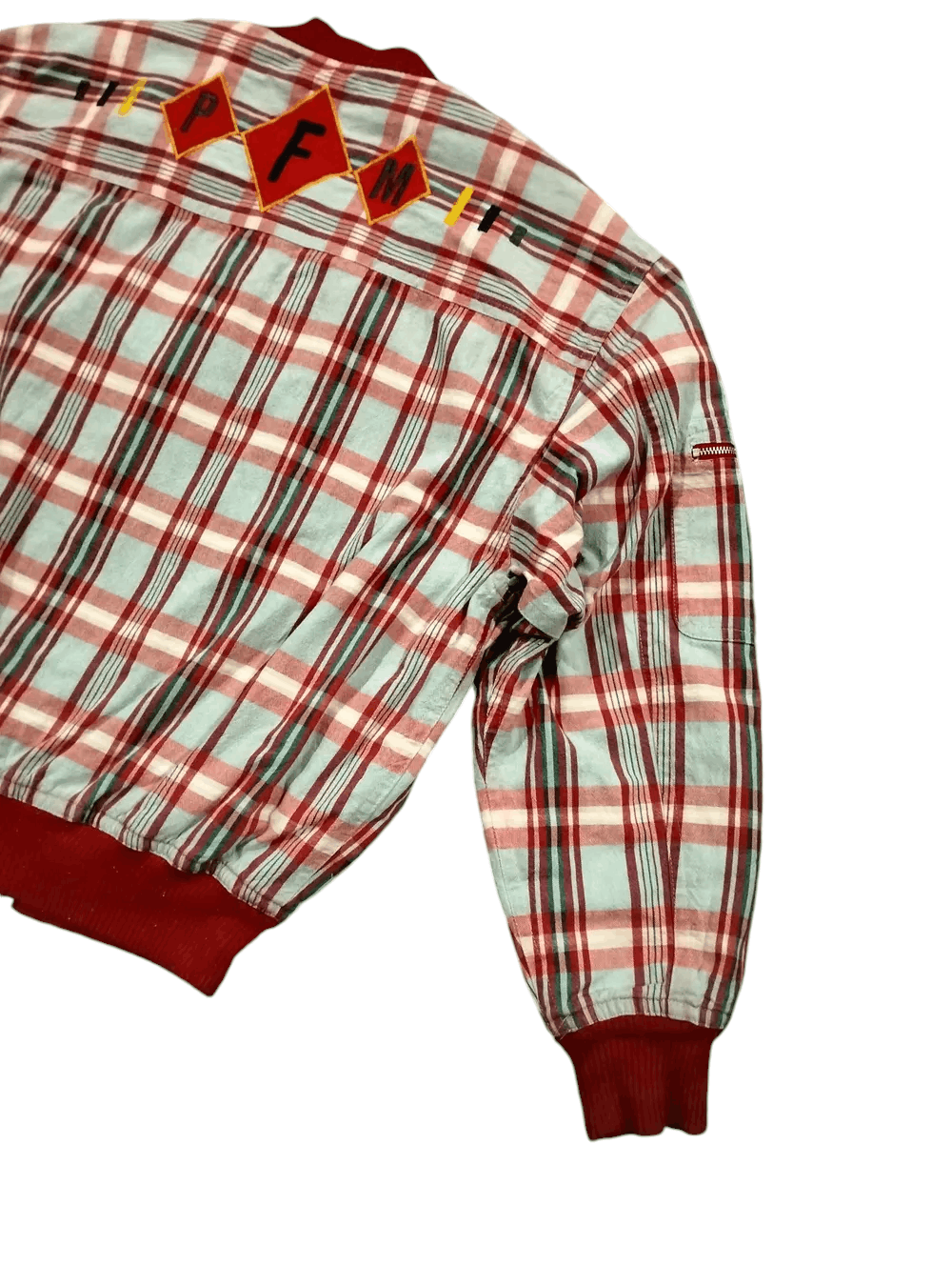 PERSON'S Vintage 90s Person's For Men Red Tartan Jacket Snap Button Size US L / EU 52-54 / 3 - 6 Thumbnail