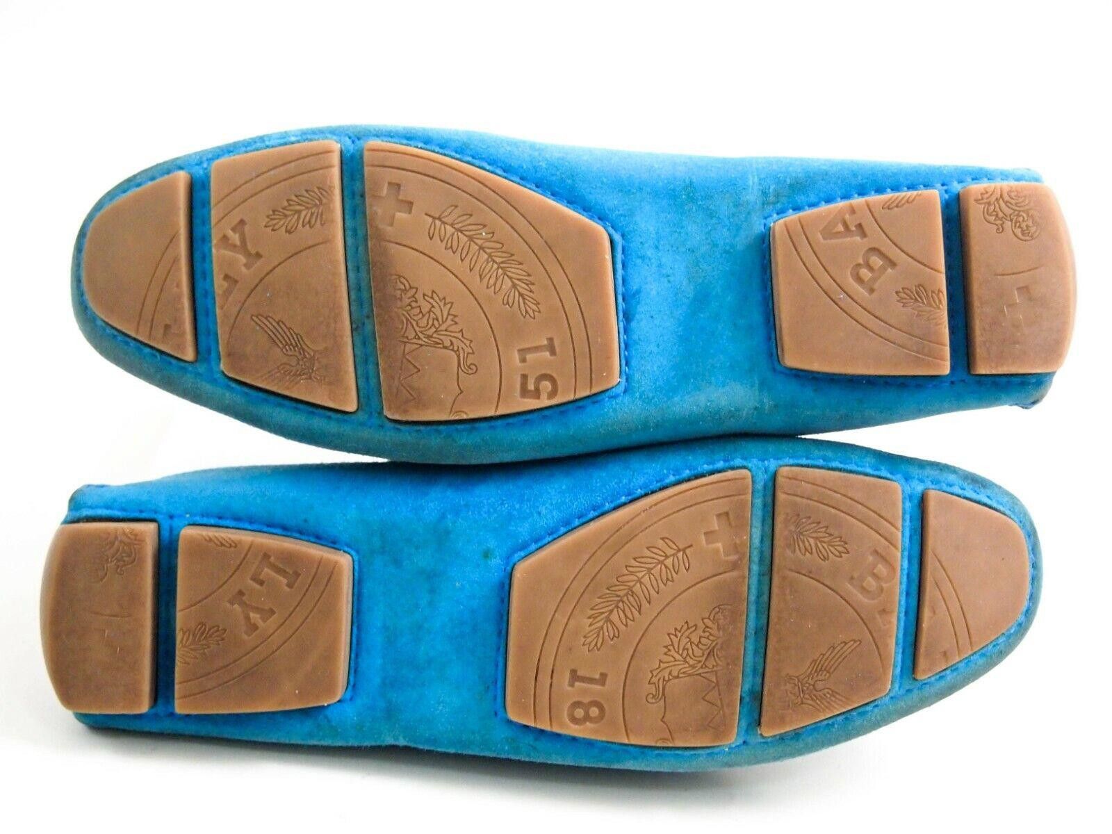 Bally Bally Landolfa Loafers Blue Suede Womens EU 36.5 US 6 Size US 6 / IT 36 - 8 Thumbnail