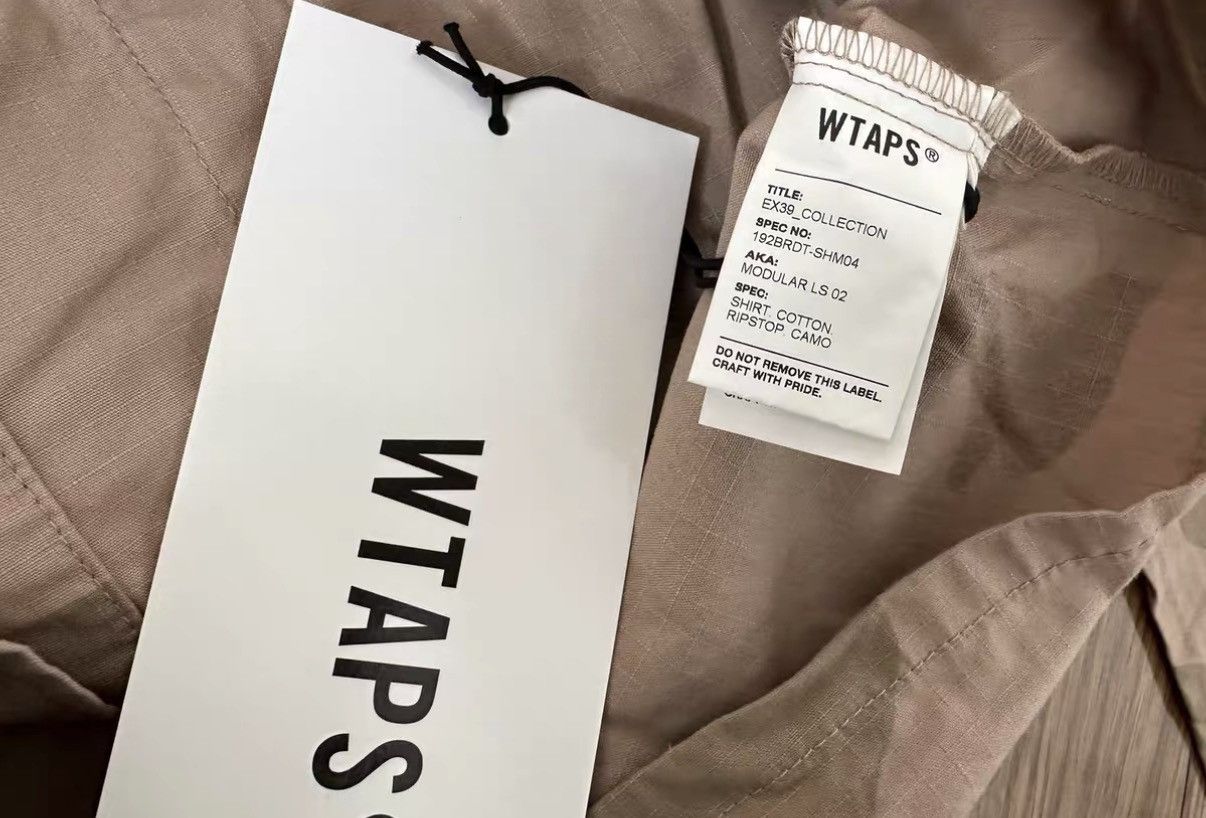 Wtaps WTAPS MODULAR LS 02 SHIRT COTTON RIPSTOP CAMO Size US L / EU 52-54 / 3 - 4 Thumbnail