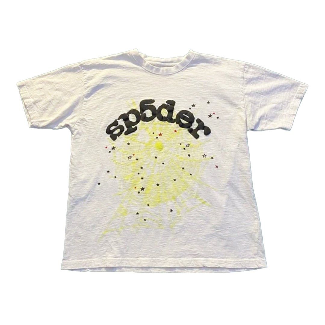 Sp5der White Yellow Web Tee Size US XL / EU 56 / 4 - 1 Preview