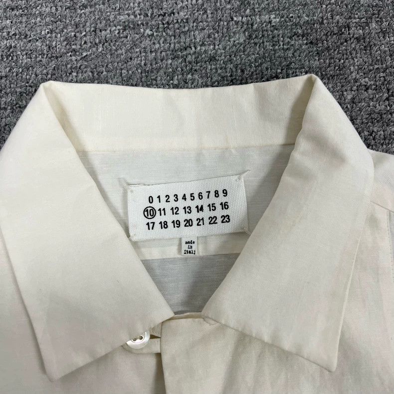 Maison Margiela Maison Margiela Cuban collar short-sleeved shirt Size US XXS / EU 40 - 5 Thumbnail
