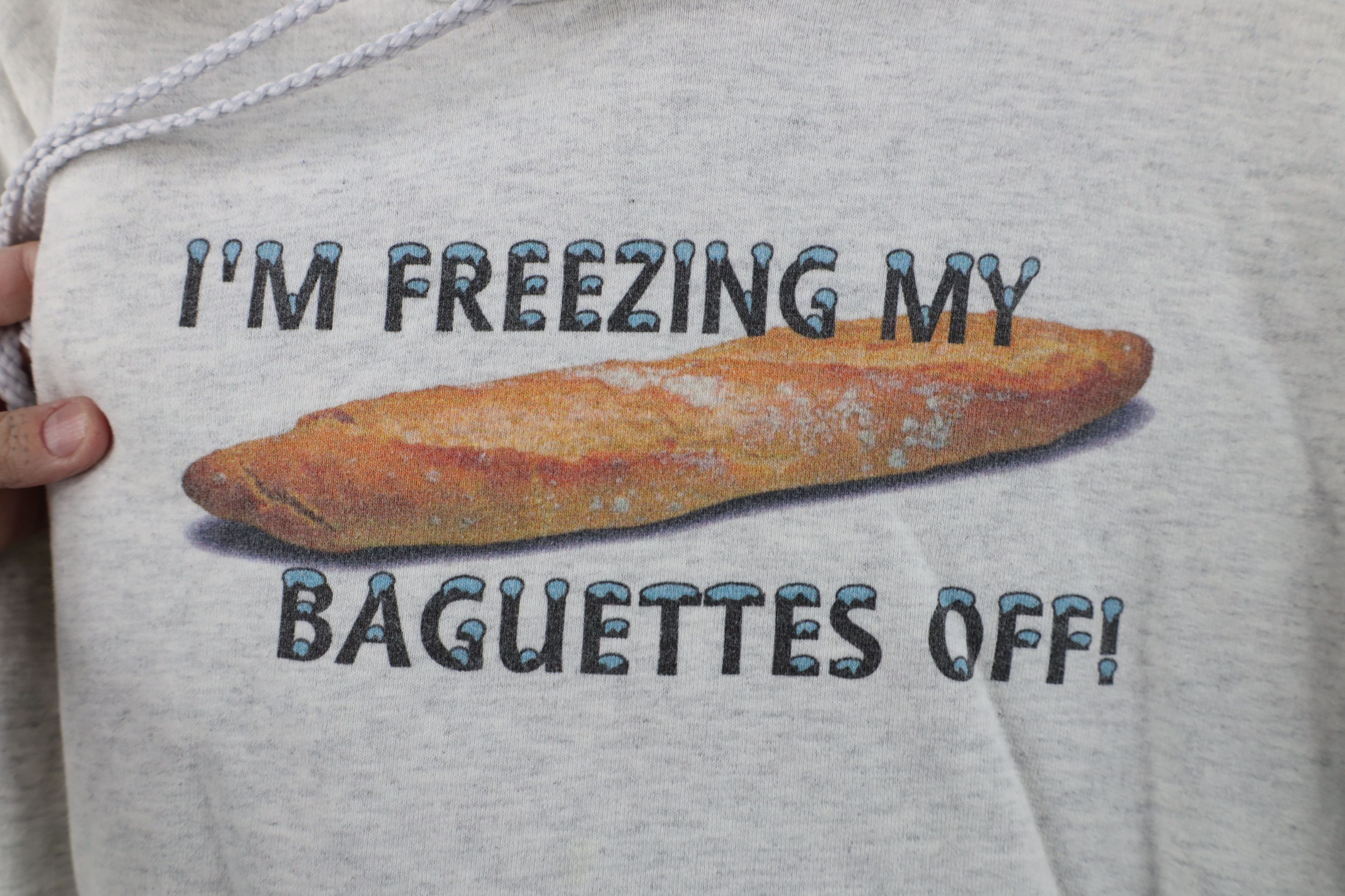 Vintage Vintage Streetwear My Baguettes Off Hoodie Sweatshirt Size S / US 4 / IT 40 - 4 Thumbnail