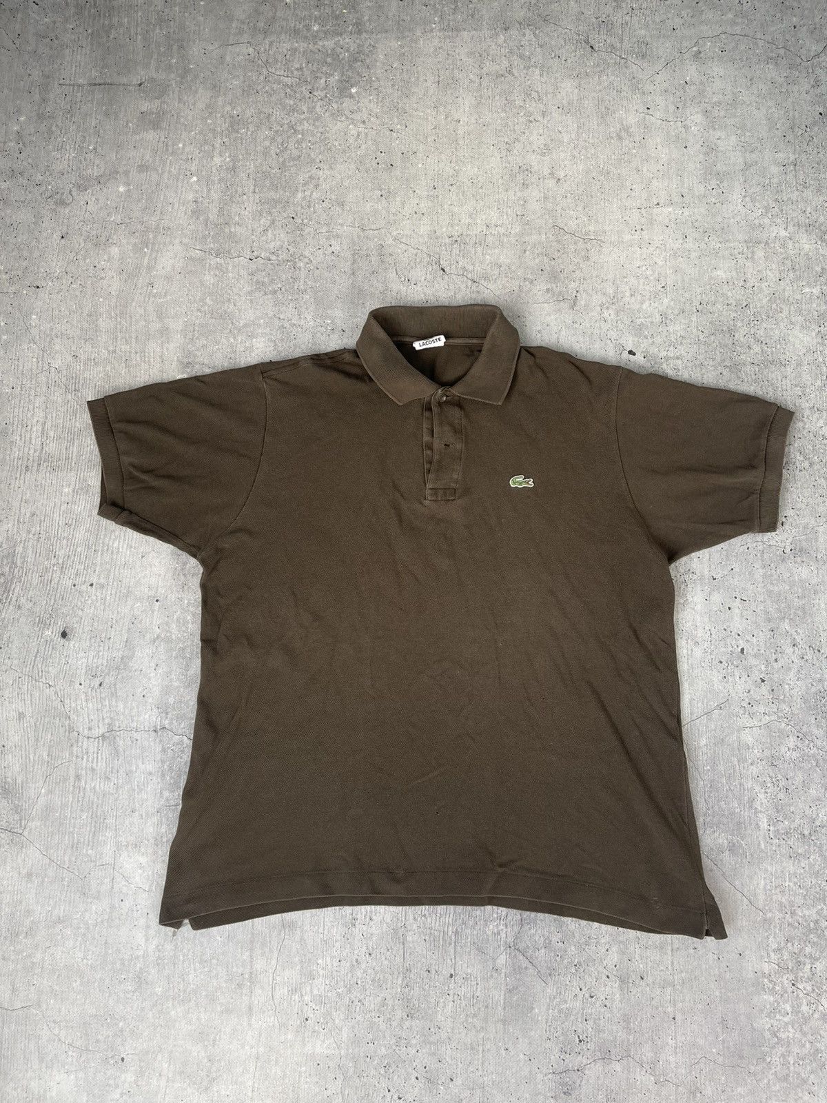 Lacoste Vintage Lacoste polo T shirt brown retro 90s 80s y2k tee Size US XL / EU 56 / 4 - 1 Thumbnail