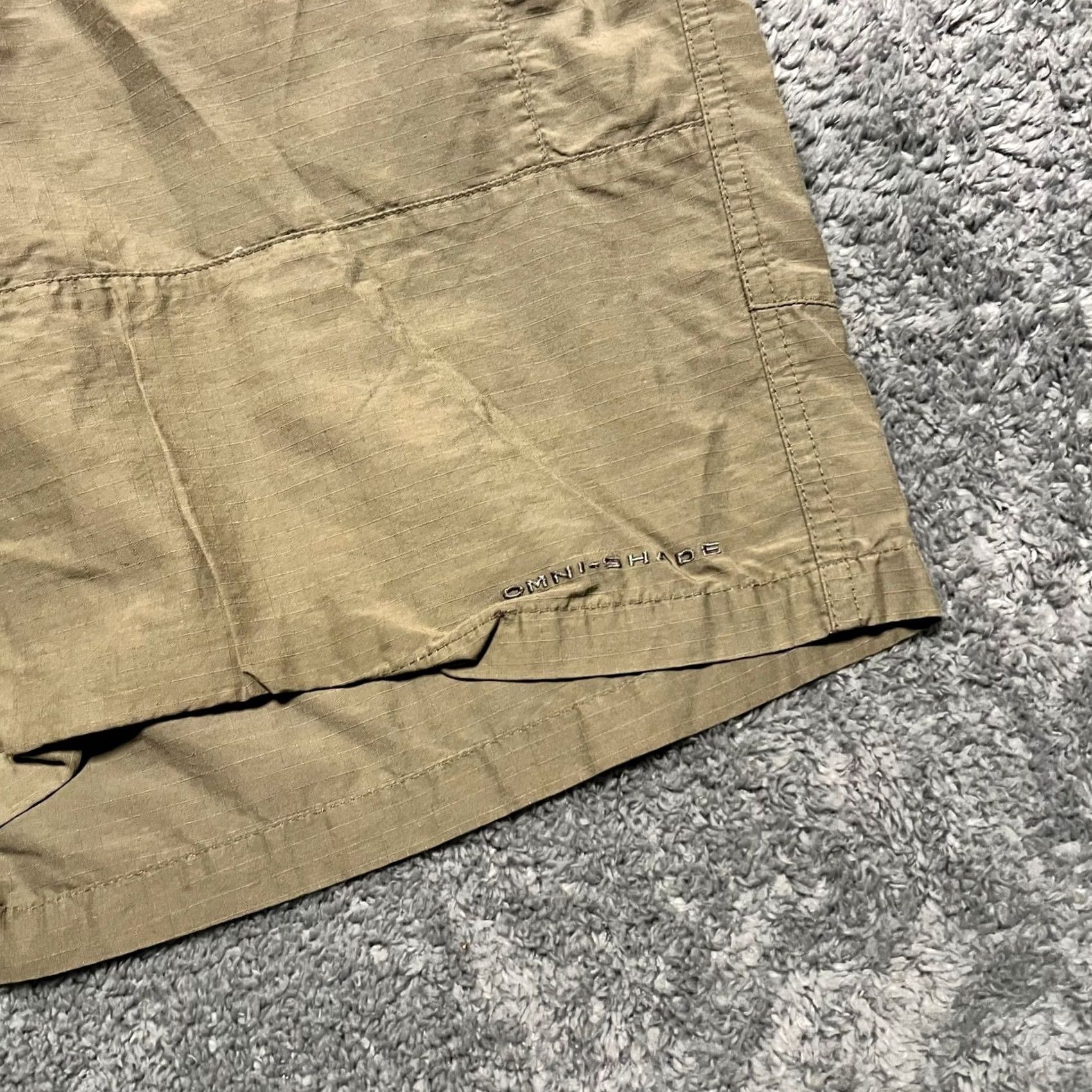 Vintage Columbia PFG Shorts Mens 38 Light Brown Ripstop Cargo Size US 38 / EU 54 - 2 Thumbnail