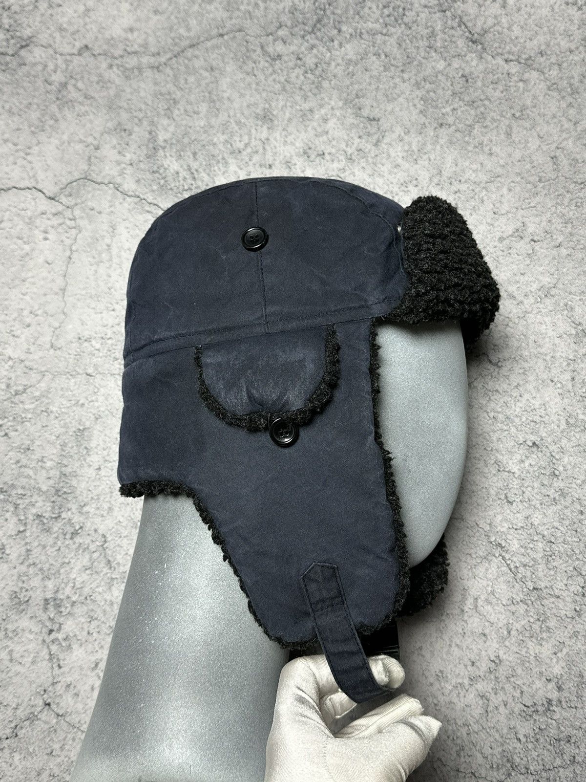Barbour Barbour Waxed Cotton Trapper Hat Size ONE SIZE - 12 Thumbnail
