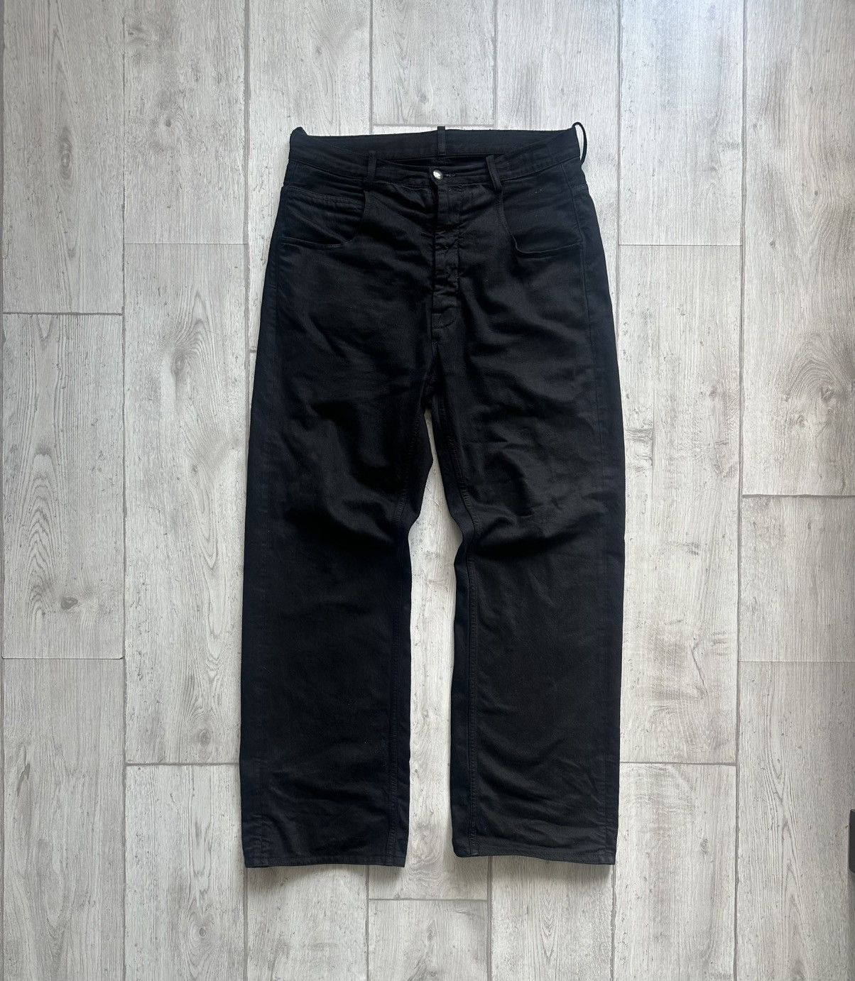 Ann Demeulemeester Kevin Waxed Denim Jeans | Grailed