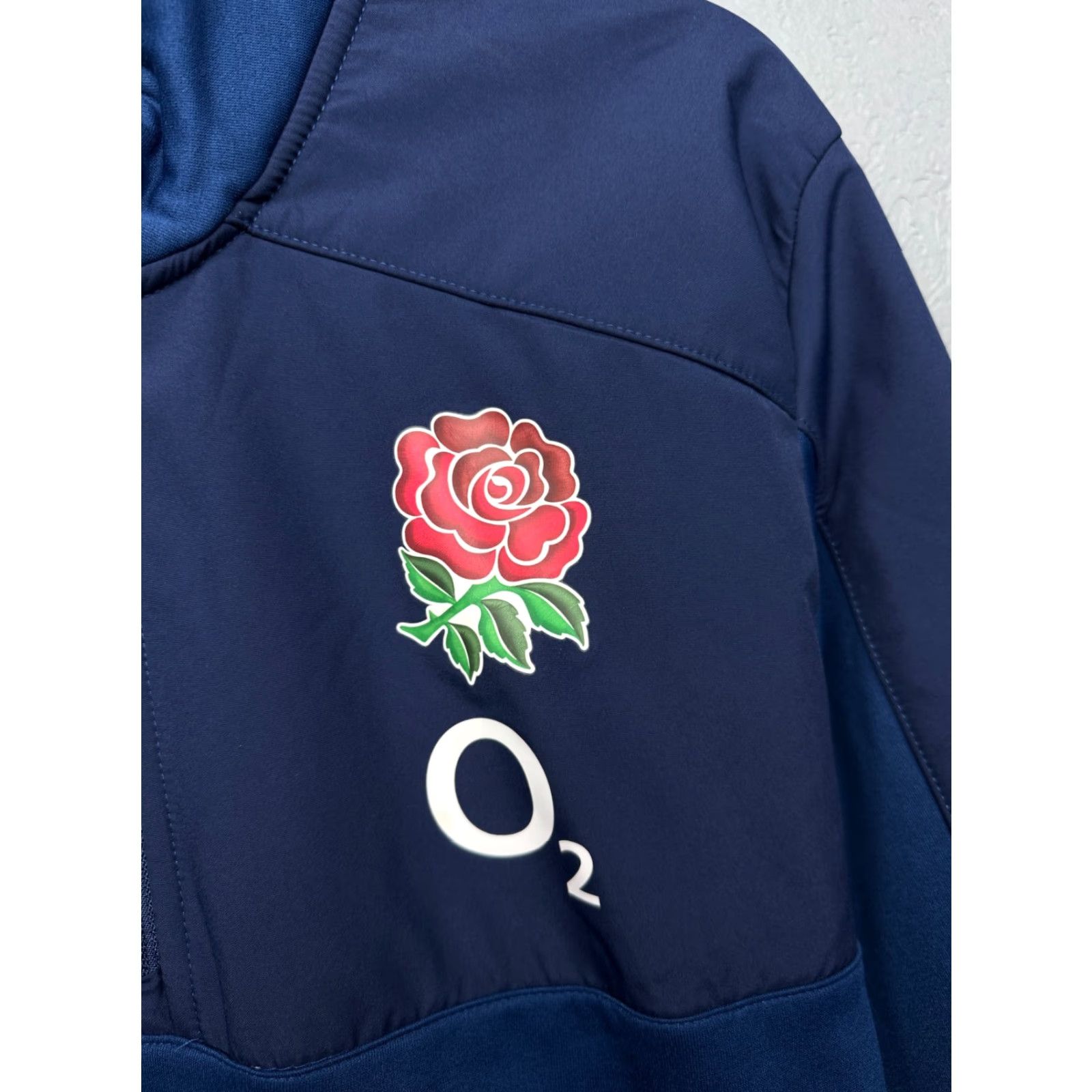 Umbro Umbro O2 England Rugby 1/4 Zip Long Sleeve Jersey XXL Blue Logo Sweatshirt Mens Size US XXL / EU 58 / 5 - 3 Thumbnail