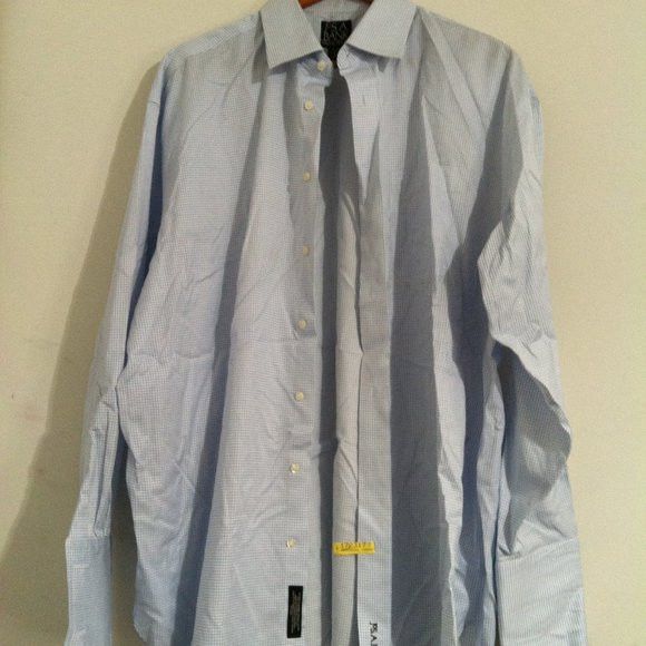 Jos. A. Bank JOS.A.BANK MENS 100% EGYPTIAN COTTON DRESS SHIRT 17-34 Size US XL / EU 56 / 4 - 3 Thumbnail