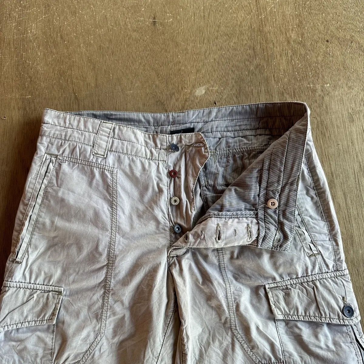 Napapijri VINTAGE NAPAPIJRI GEOGRAPHIC TROUSERS BUTTON FLY CROP CARGO Size US 33 - 8 Thumbnail