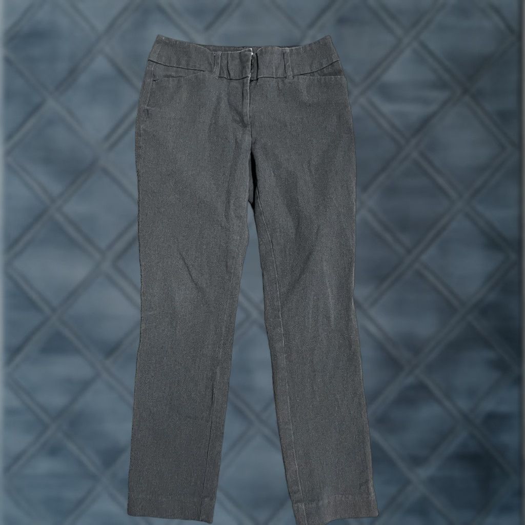 Loft VINTAGE Loft Outlet Gray Dress Pants Curvy Skinny Ankle Women’s Size 2 Rear Pockets Lounge? Size 26" / US 2 / IT 38 - 1 Thumbnail