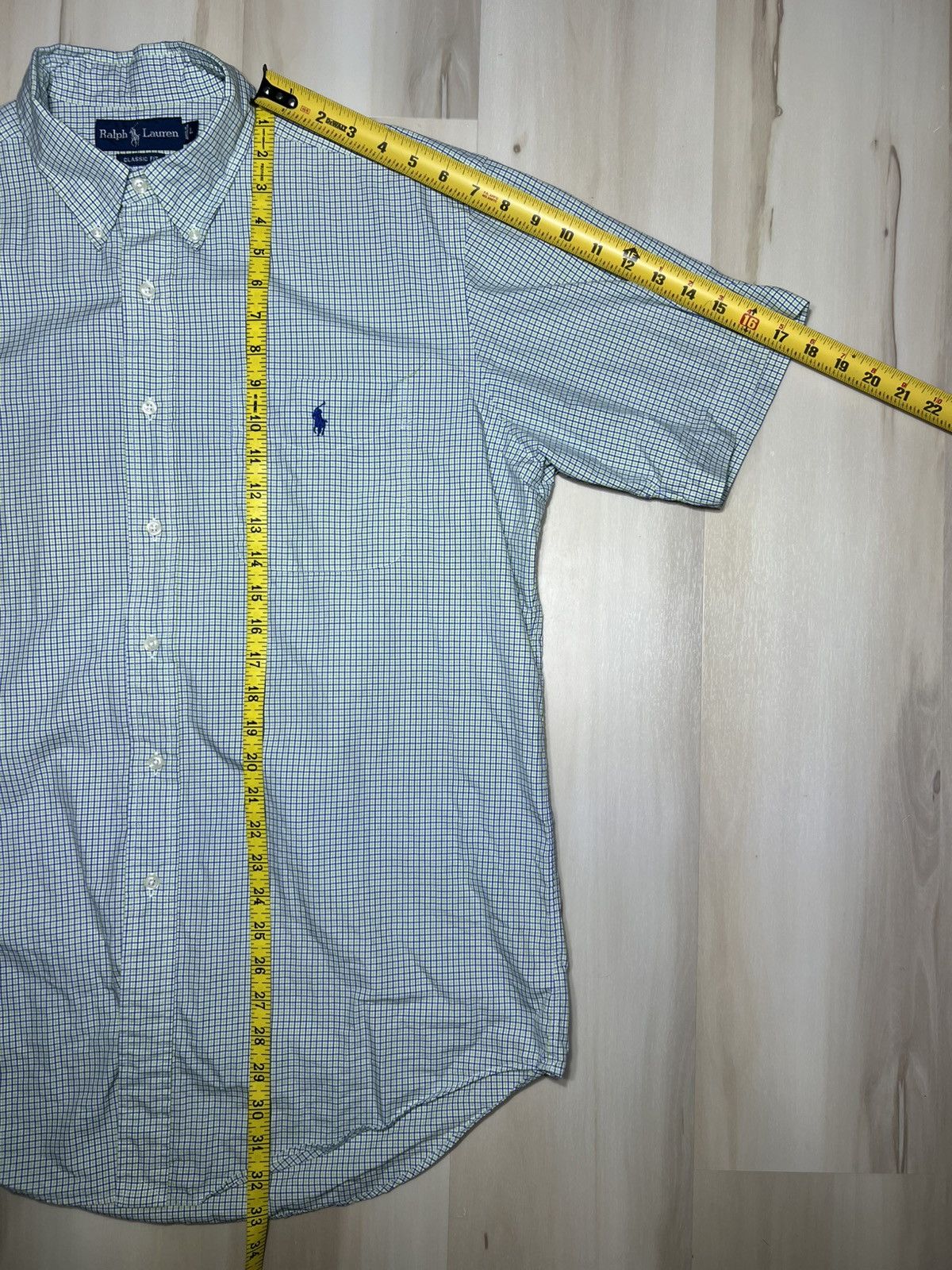 Polo Ralph Lauren Ralph Lauren Polo Men's Size L Green And Blue Grid S/S Size US L / EU 52-54 / 3 - 5 Thumbnail
