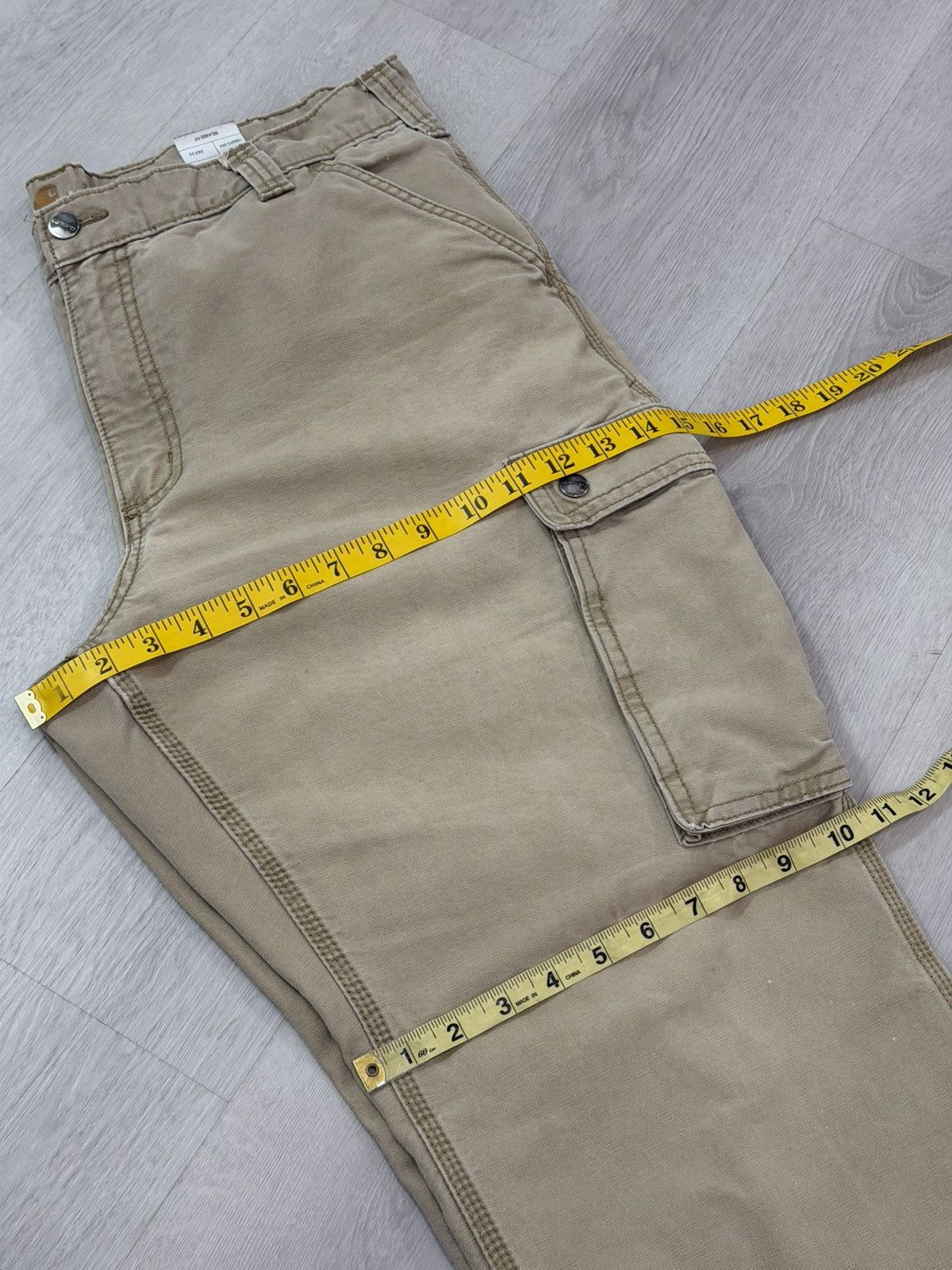 Carhartt Vintage Carhartt Cargo Relaxed Fit 38x30 Workwear Tan Brown Size US 38 / EU 54 - 10 Thumbnail
