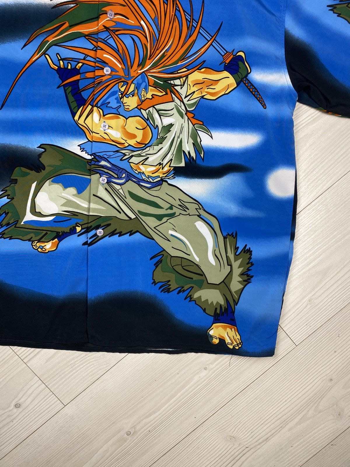 Anime Vintage Samurai Anime Rare Button Up Oversize Shirt y2k Size US XL / EU 56 / 4 - 6 Thumbnail