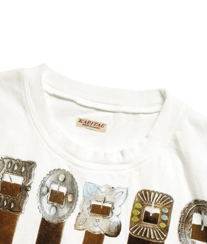 Kapital 20/- Jersey Crew T (Curtain Concho pt) Size US XL / EU 56 / 4 - 3 Thumbnail