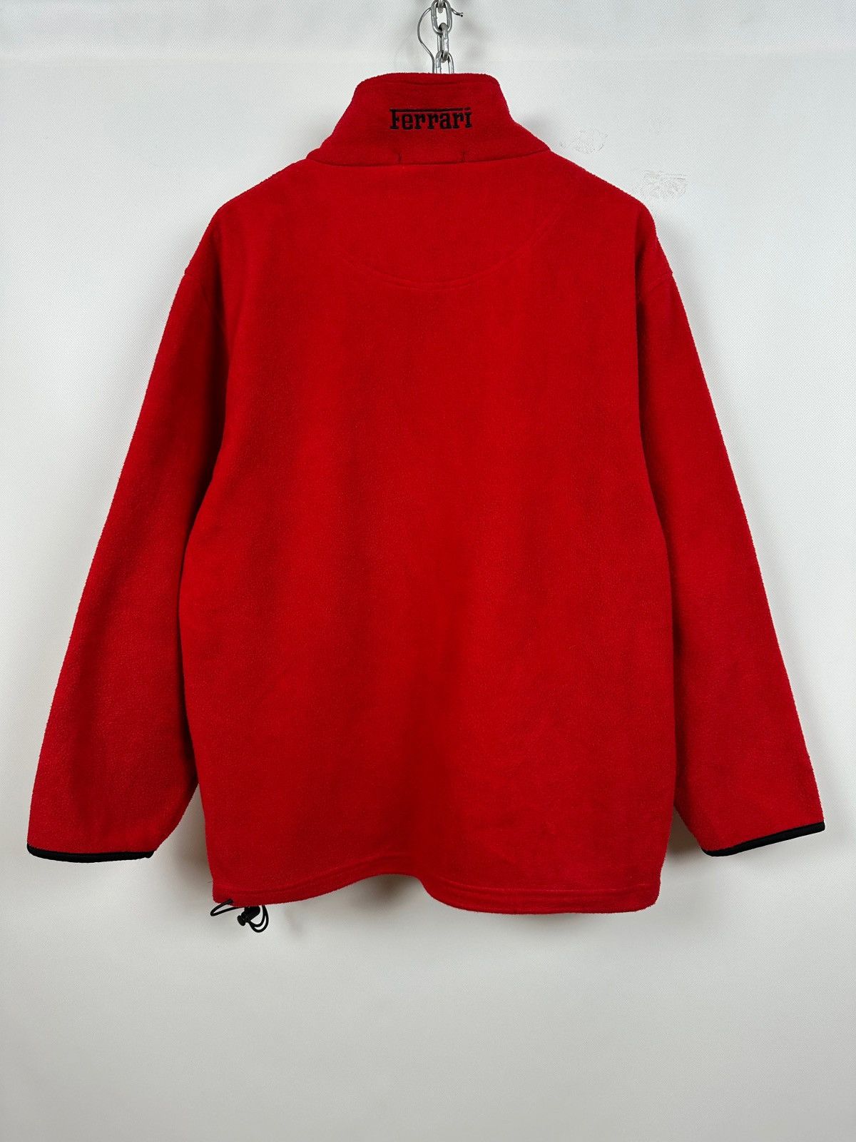 Ferrari 90s Vintage Ferrari Pocket Red Racing Zip Up Fleece Jacket Size US XL / EU 56 / 4 - 2 Thumbnail