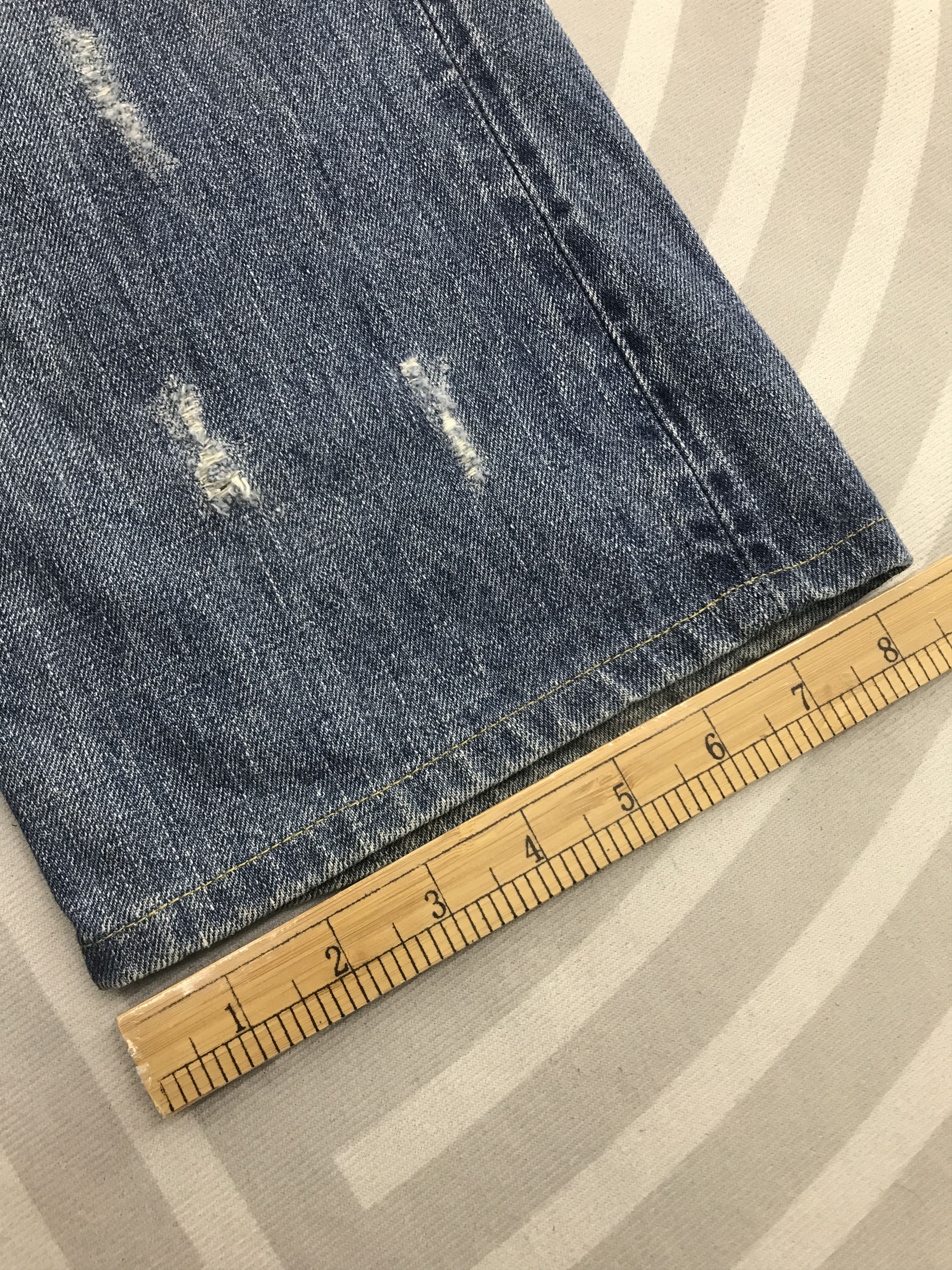 Edwin × Vintage Vtg Edwin Japan style Distressed Denim faded Jeans pants Size US 32 / EU 48 - 9 Thumbnail