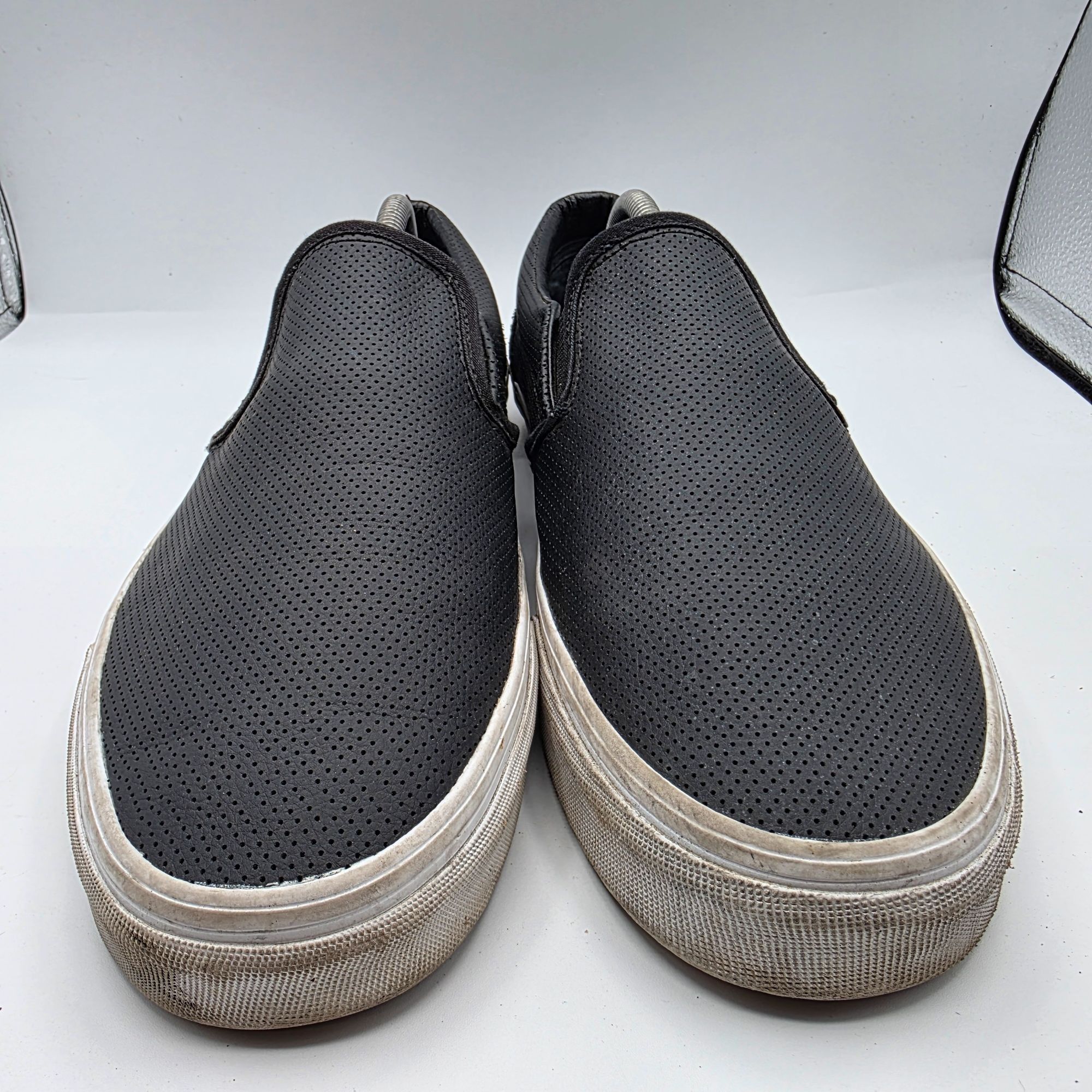 Vans Vans Classic Slip On Perforated Mens Shoes Size 12 Black Cas Size US 12 / EU 45 - 2 Thumbnail