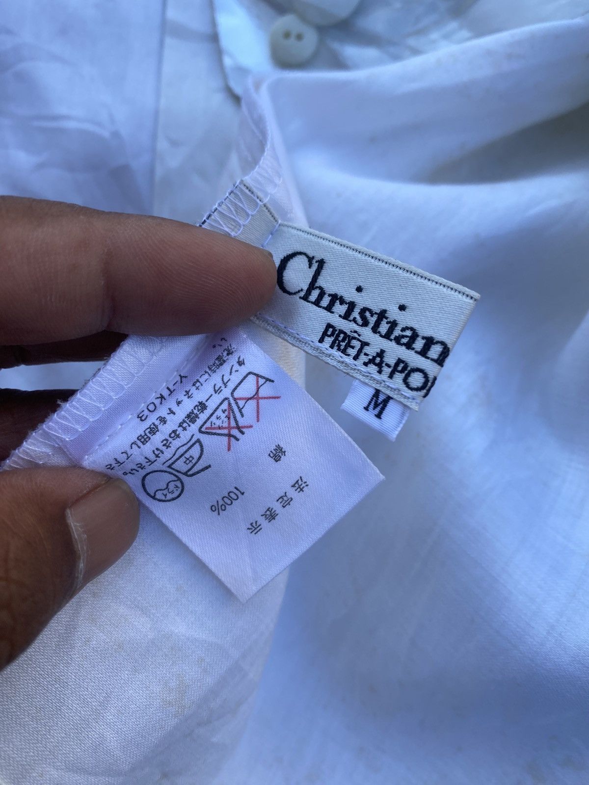 Christian Dior Monsieur Vintage Christian Dior Embroidered Balloon Sleeve Blouse Size M / US 6-8 / IT 42-44 - 18 Thumbnail