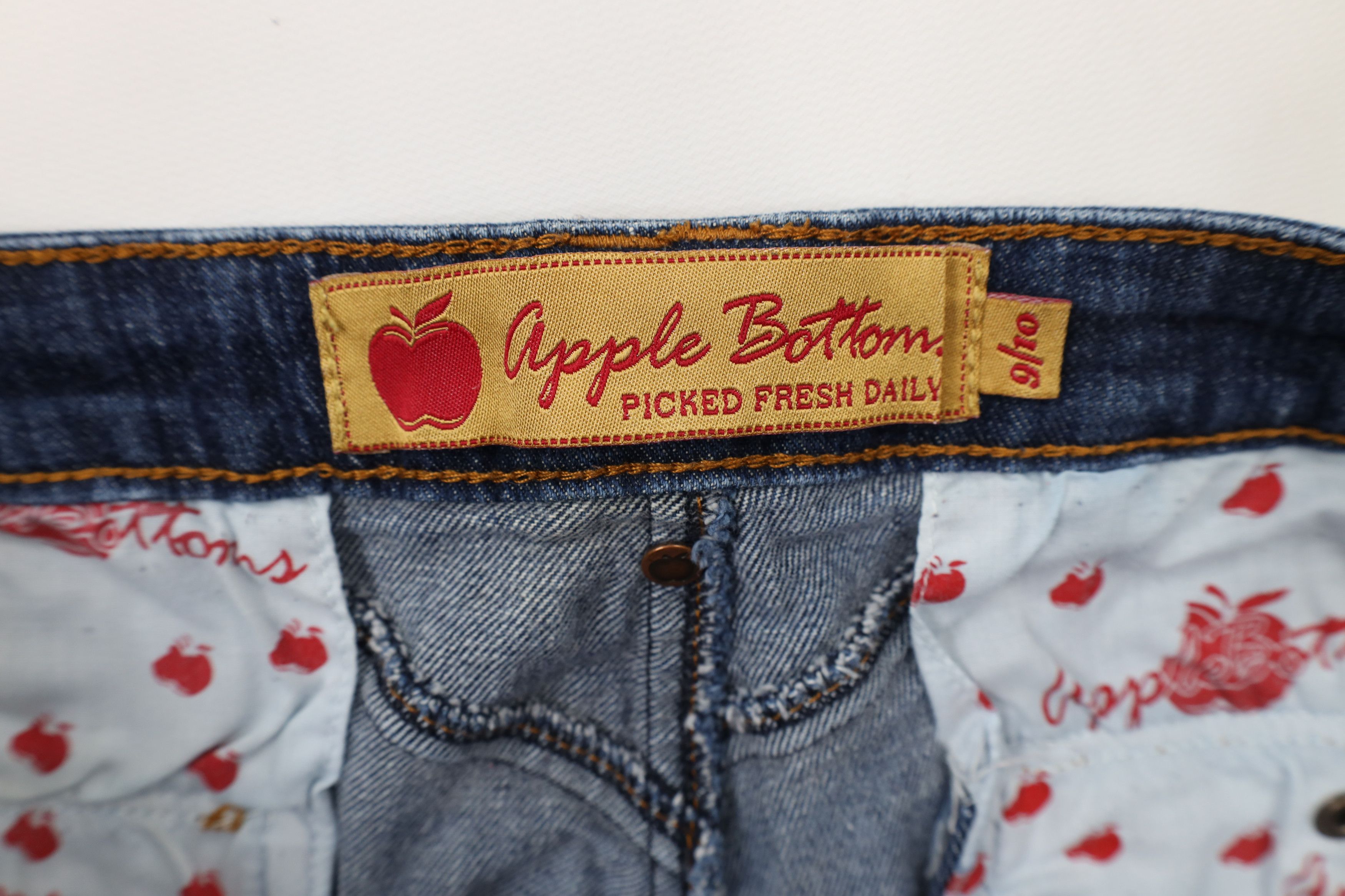 Vintage Vintage 90s Y2K Apple Bottoms Jeans Babydoll Capris Jeans Size 32" / US 10 / IT 46 - 9 Thumbnail